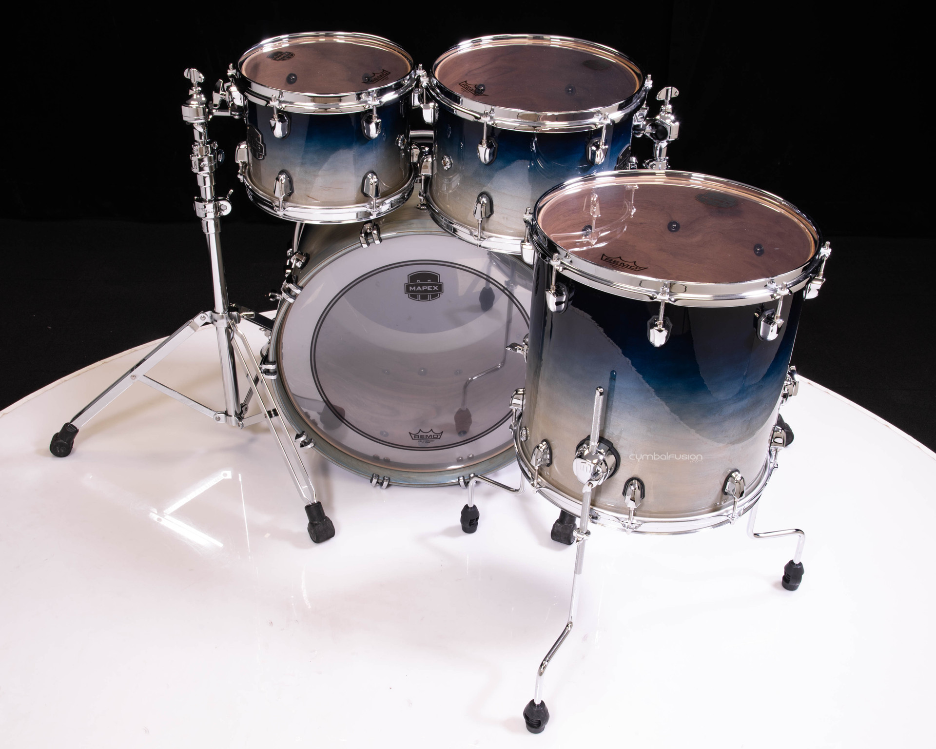 Mapex Saturn 4pc Fusion Shell Pack - Teal Blue Fade