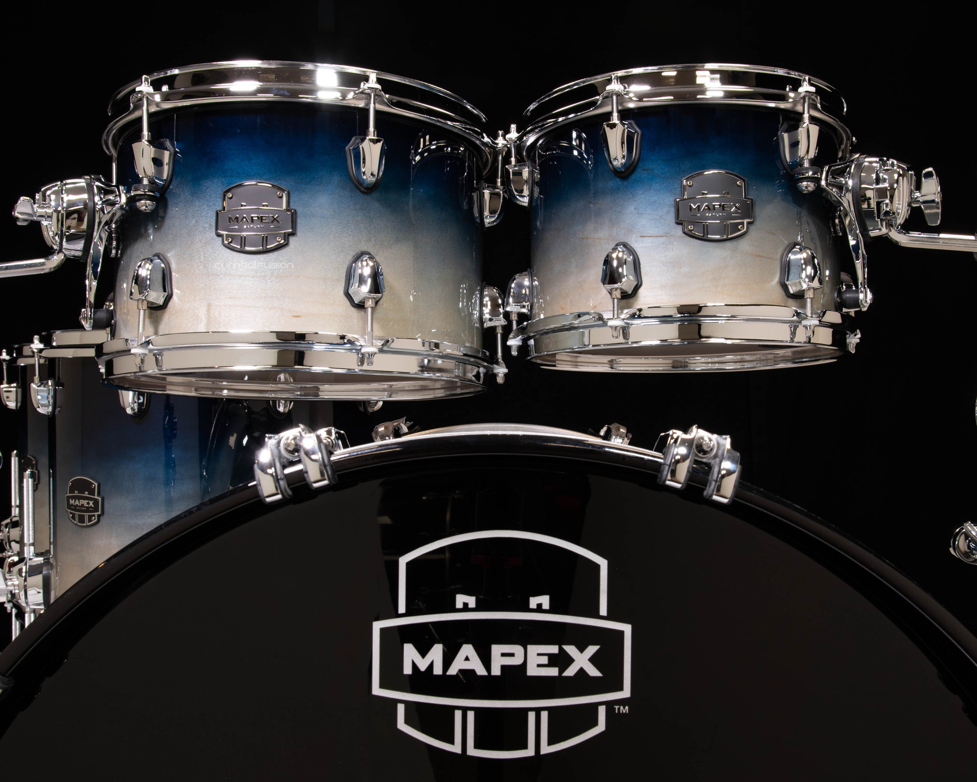 Mapex Saturn 4pc Rock Shell Pack - Teal Blue Fade