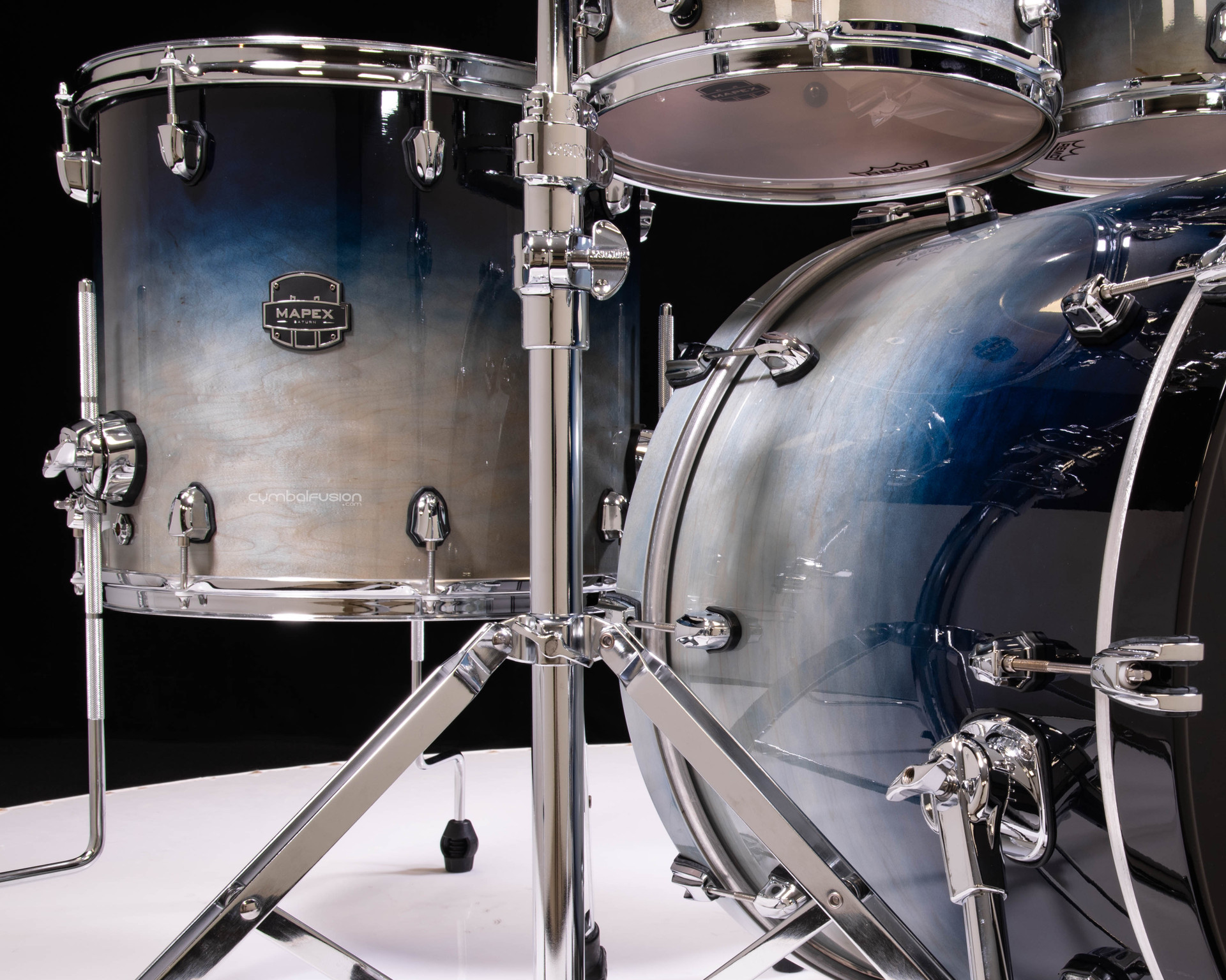 Mapex Saturn 4pc Rock Shell Pack - Teal Blue Fade