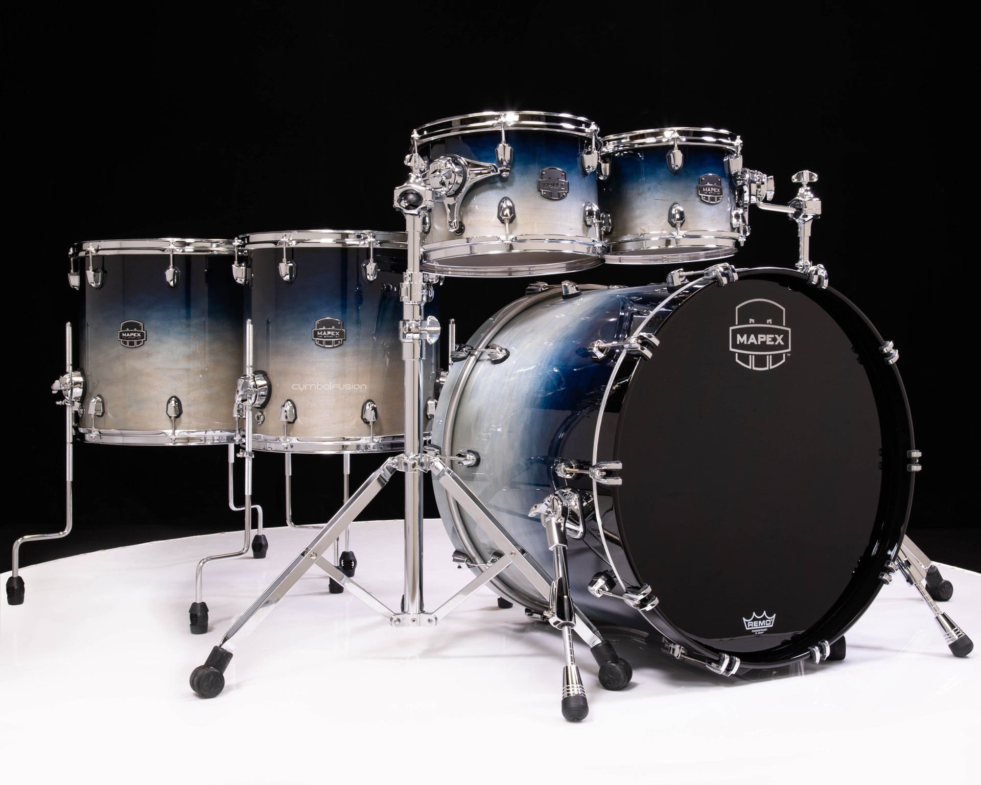 Mapex Saturn 5pc Studioease Shell Pack - Teal Blue Fade