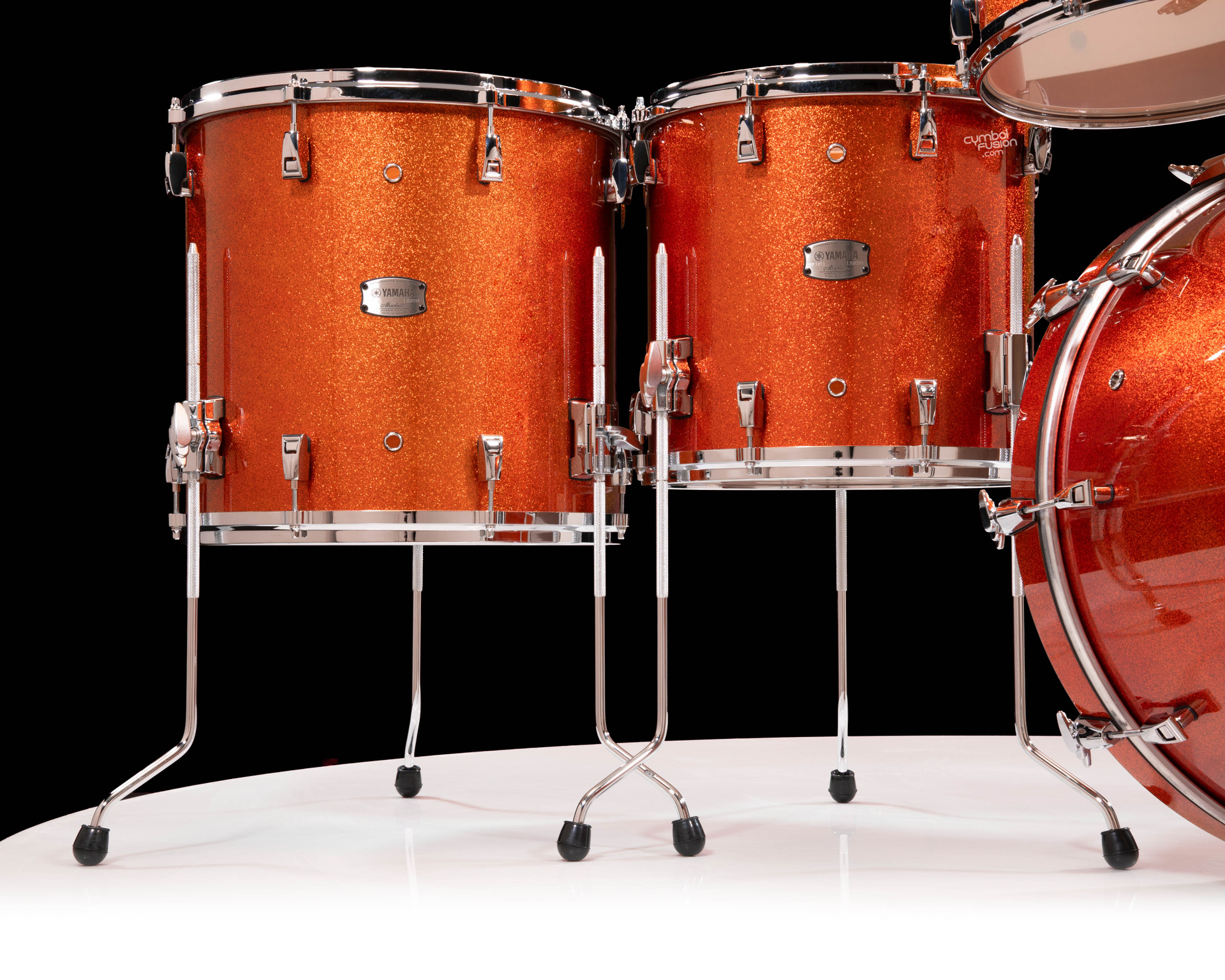 Yamaha Absolute Hybrid Maple 5pc 10/12/16/22/14SD Orange Sparkle