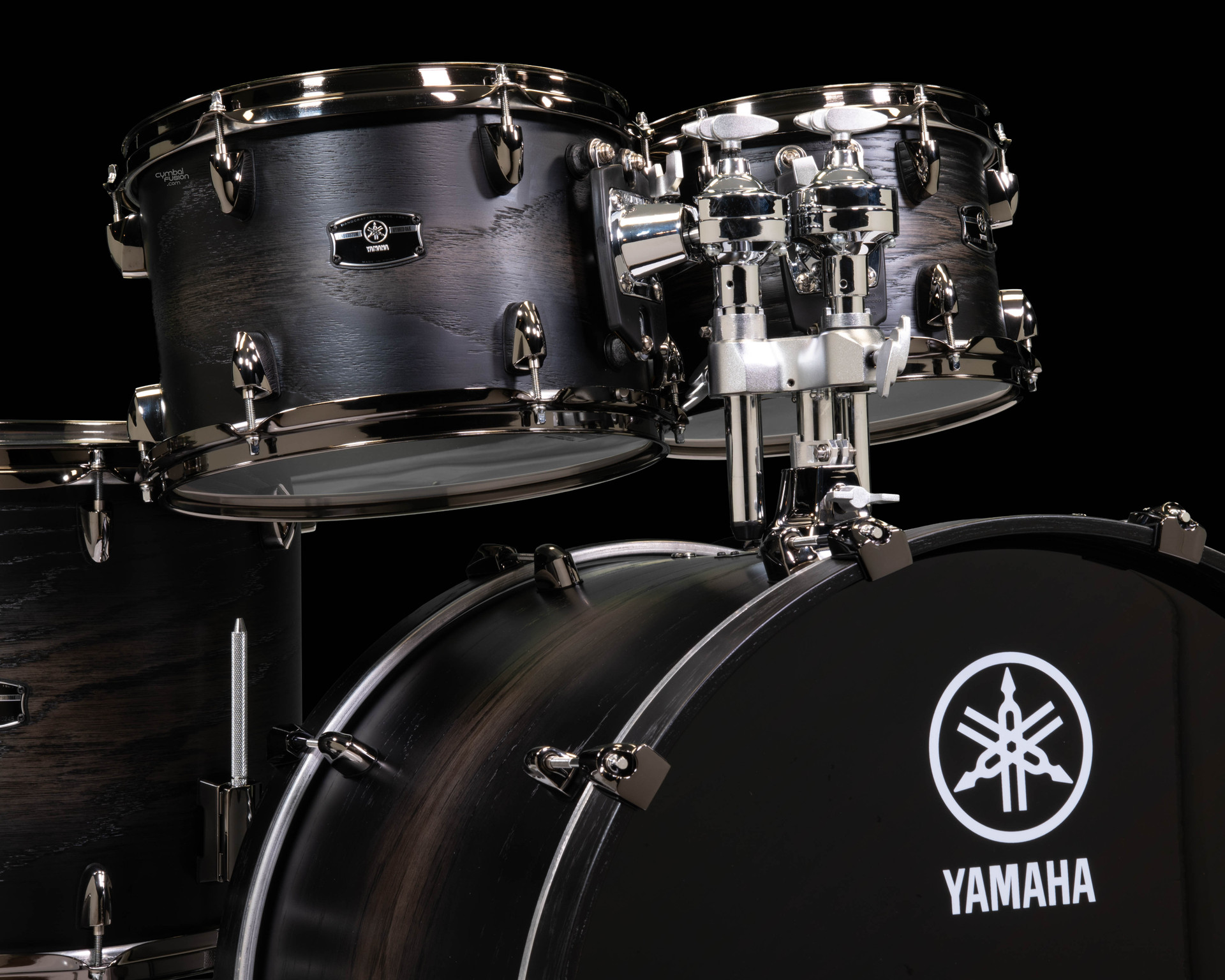 Yamaha Live Custom Hybrid Oak 5pc Shell Pack - Uzu Charcoal Sunburst