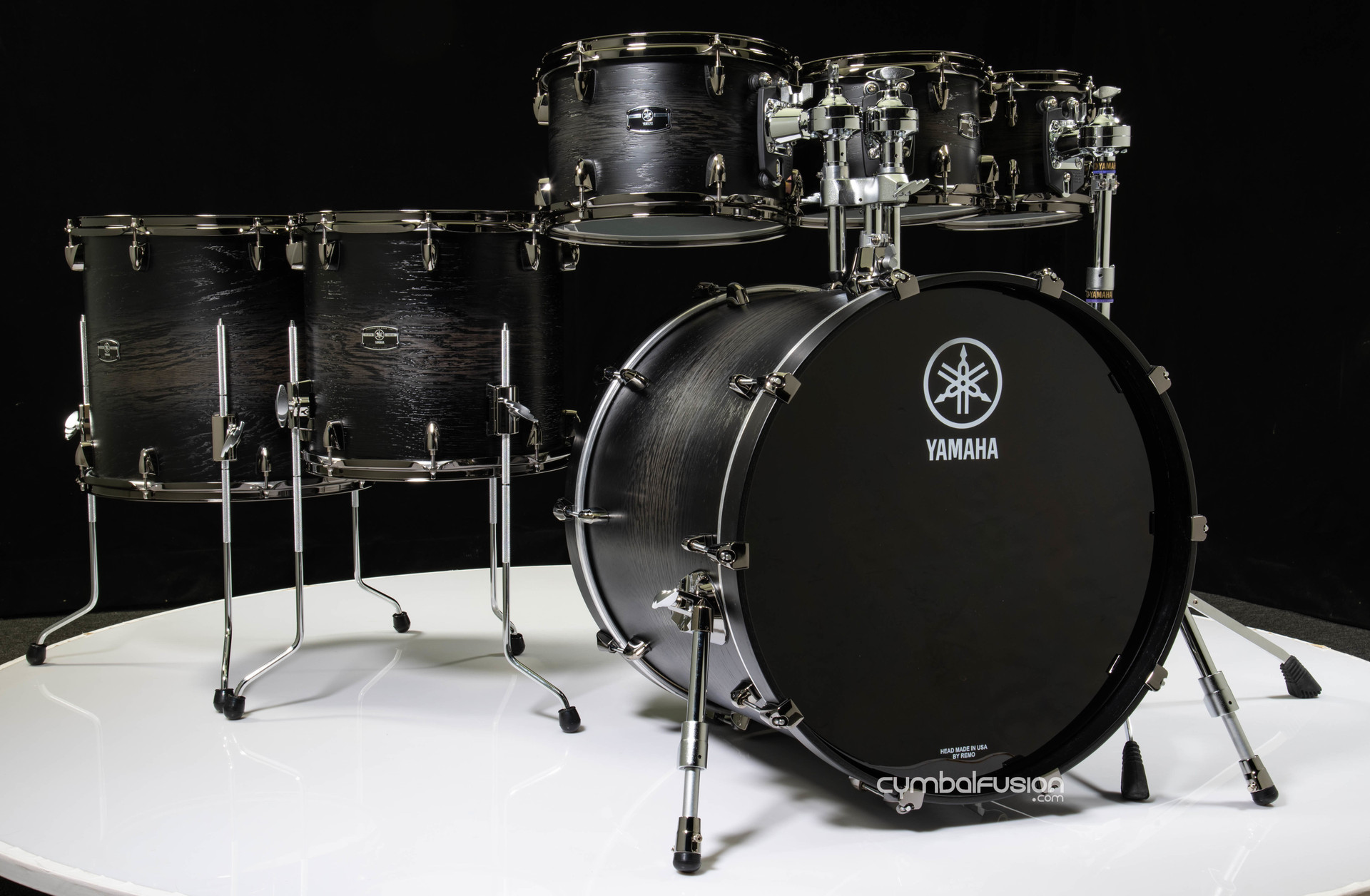 Yamaha Live Custom Hybrid Oak 6pc Shell Pack - Uzu Charcoal Sunburst
