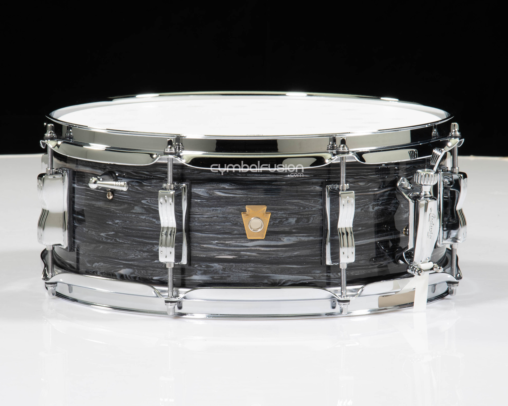 Ludwig Legacy Mahogany Jazz Fest 5.5x14 Snare - Vintage Black Oyster