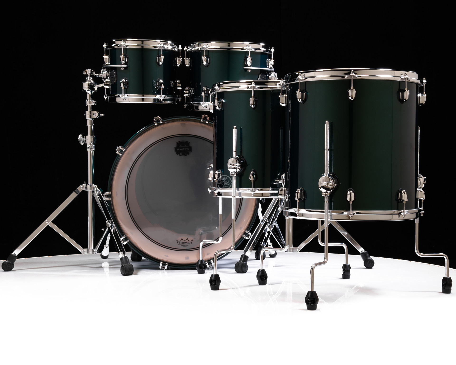 Saturn Evolution Maple/Walnut 5pc Workhorse Kit - Brunswick Green
