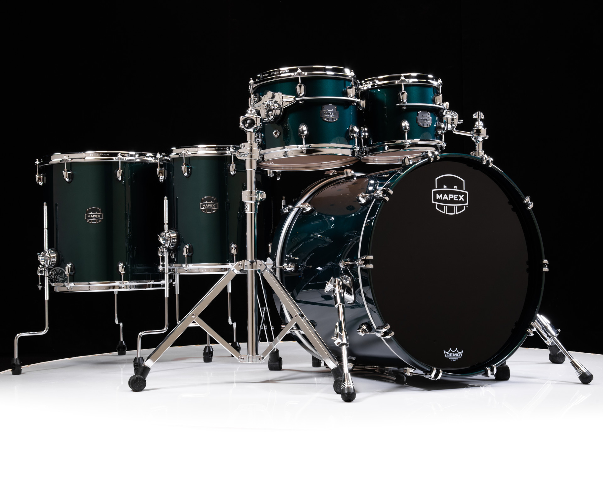 Saturn Evolution Maple/Walnut 5pc Workhorse Kit - Brunswick Green