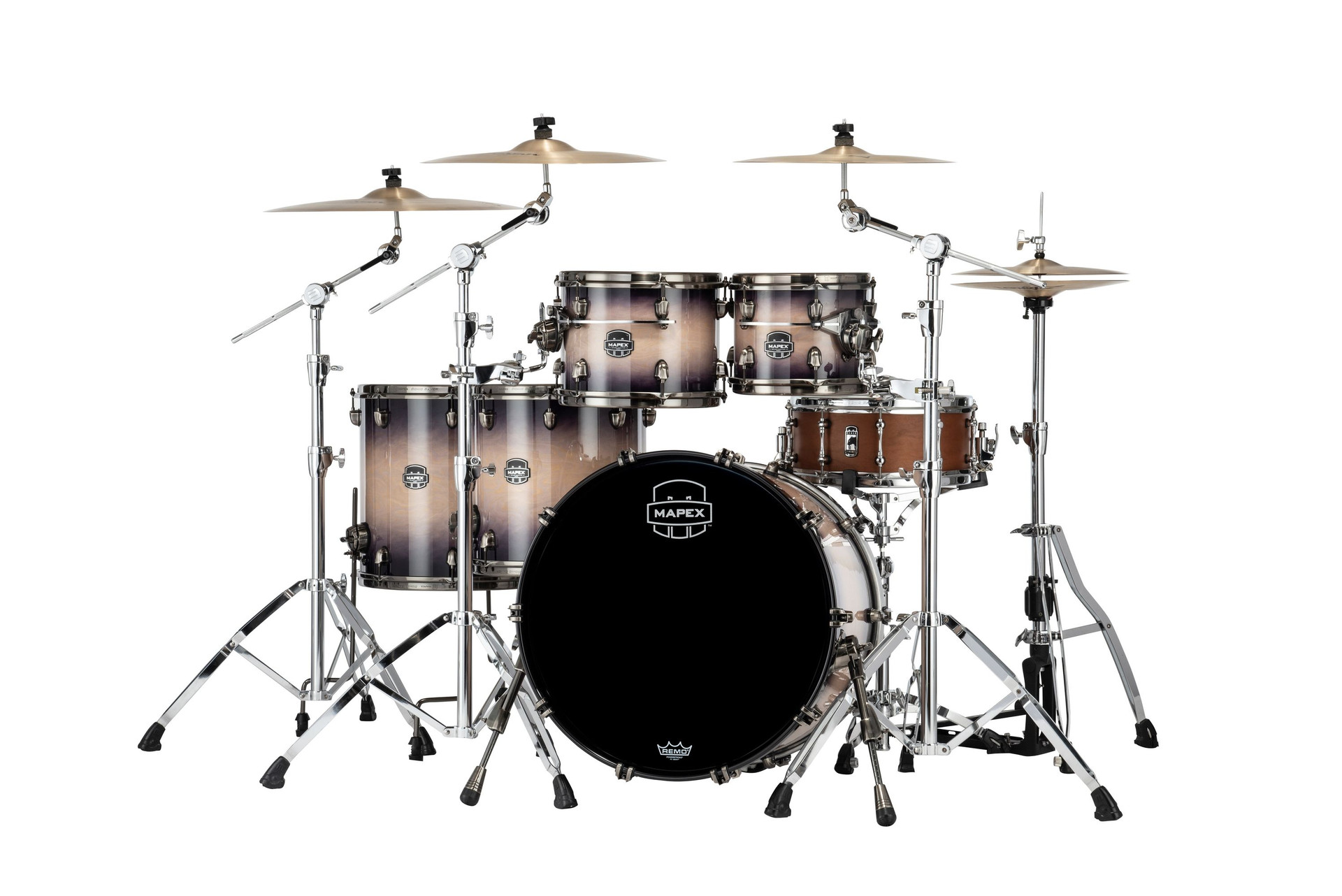 Saturn Evolution Maple/Walnut 5pc Workhorse Kit - Exotic Violet Burst