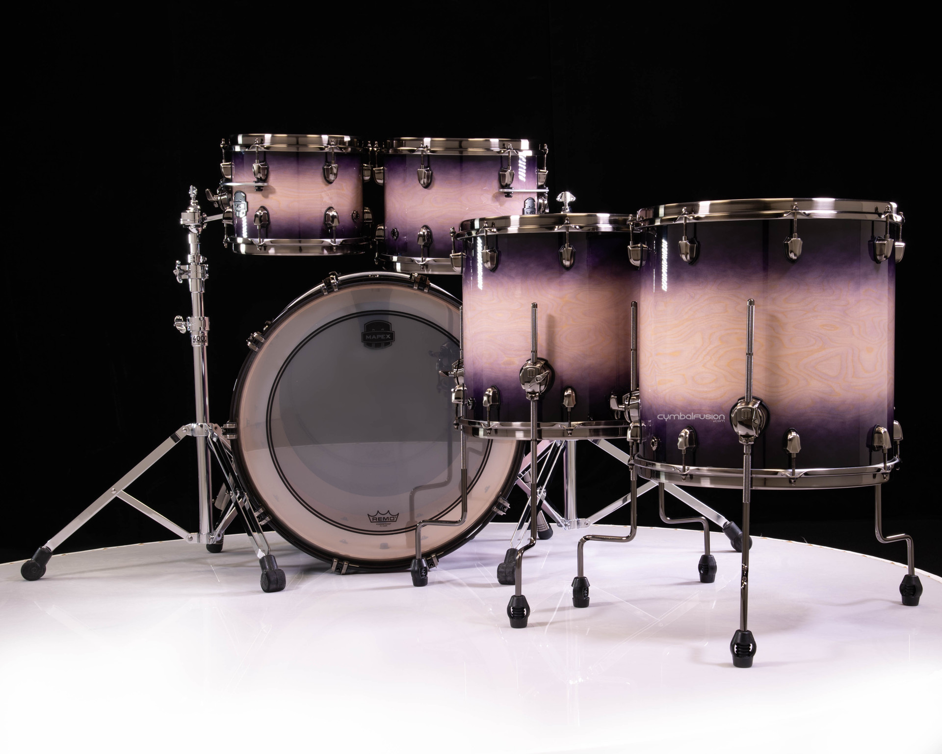 Saturn Evolution Maple/Walnut 5pc Workhorse Kit - Exotic Violet Burst