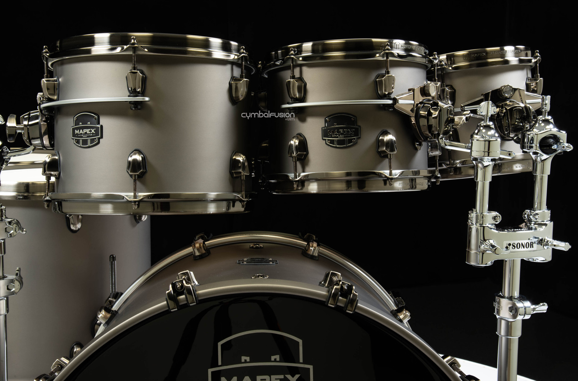 Saturn Evolution Birch/Walnut 6pc Kit - Gun Metal Gray