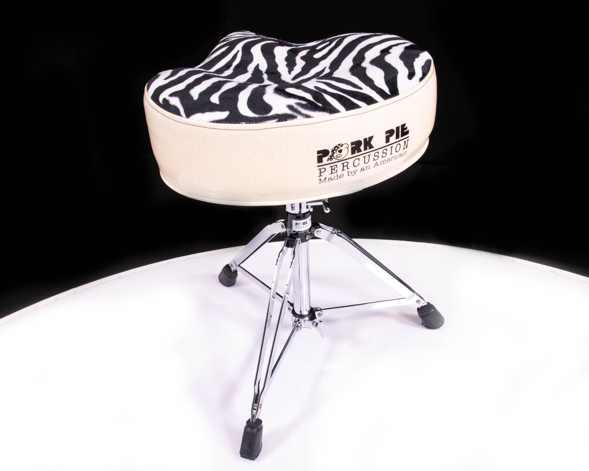 Pork Pie Star Big Boy Throne Silver w/Zebra