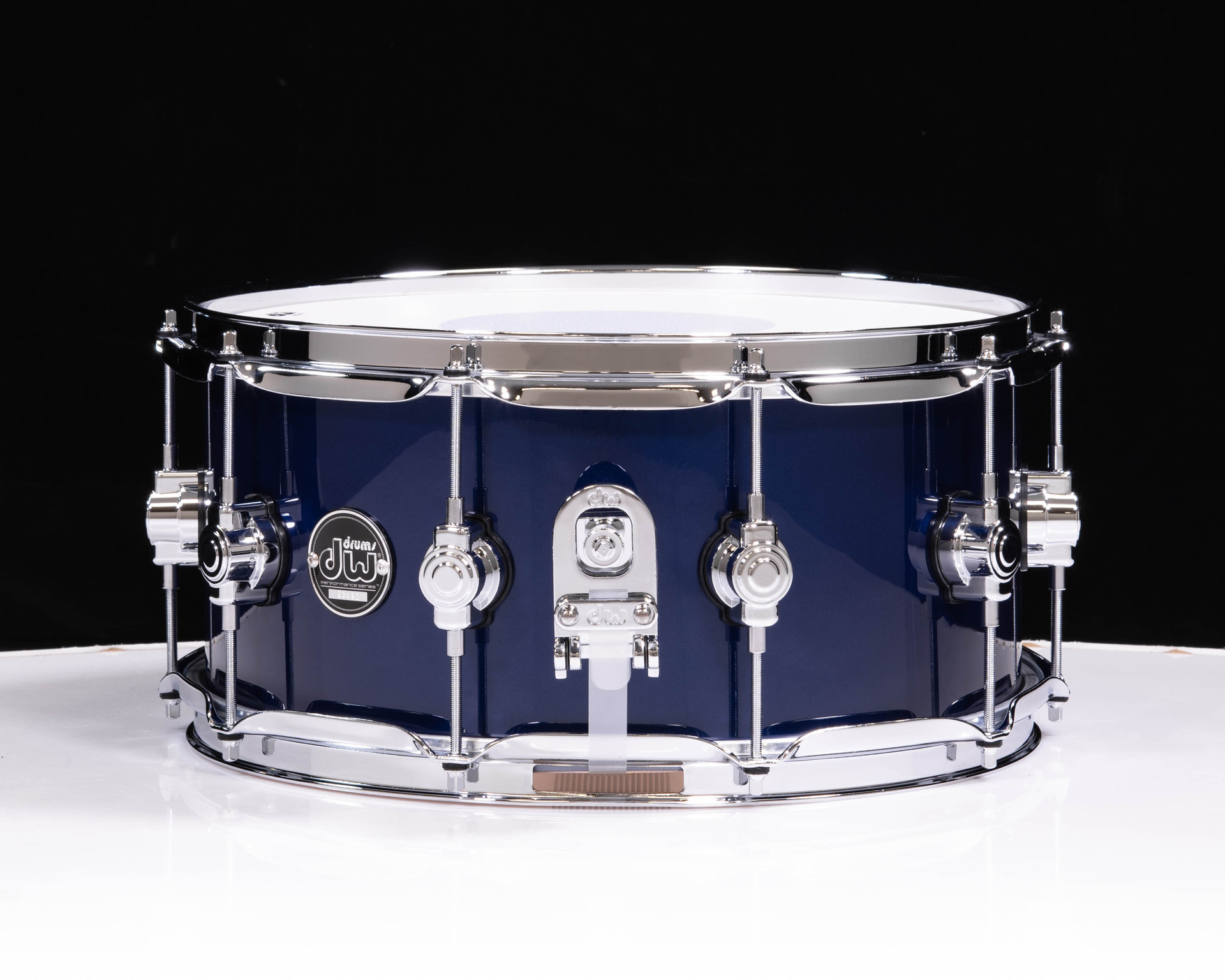 邦楽 double DW Performance Series 6.5x14 Snare Drum - Roadster Blue Metallic