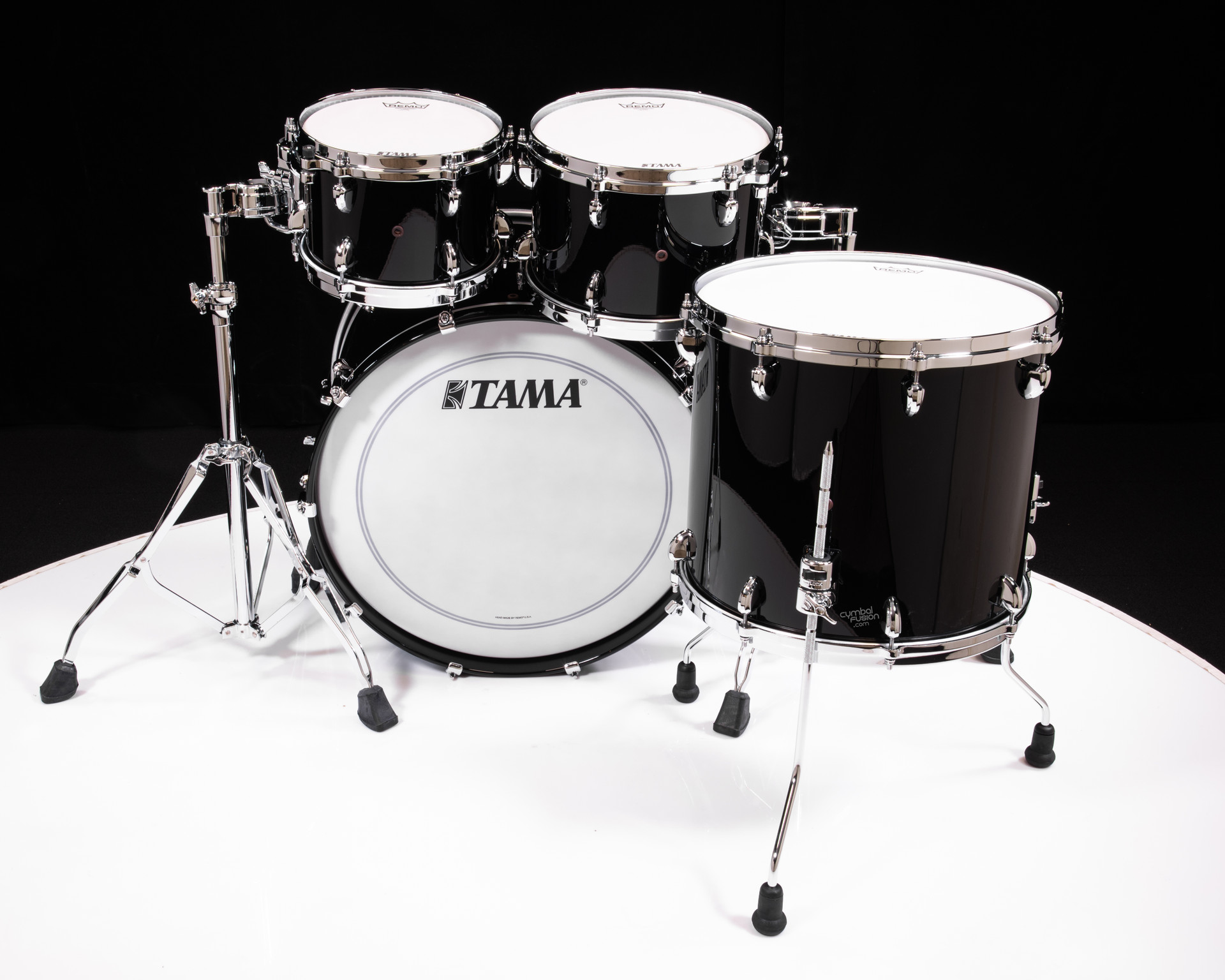 Tama Star Walnut 4pc Shell Pack - Piano Black Lacquer