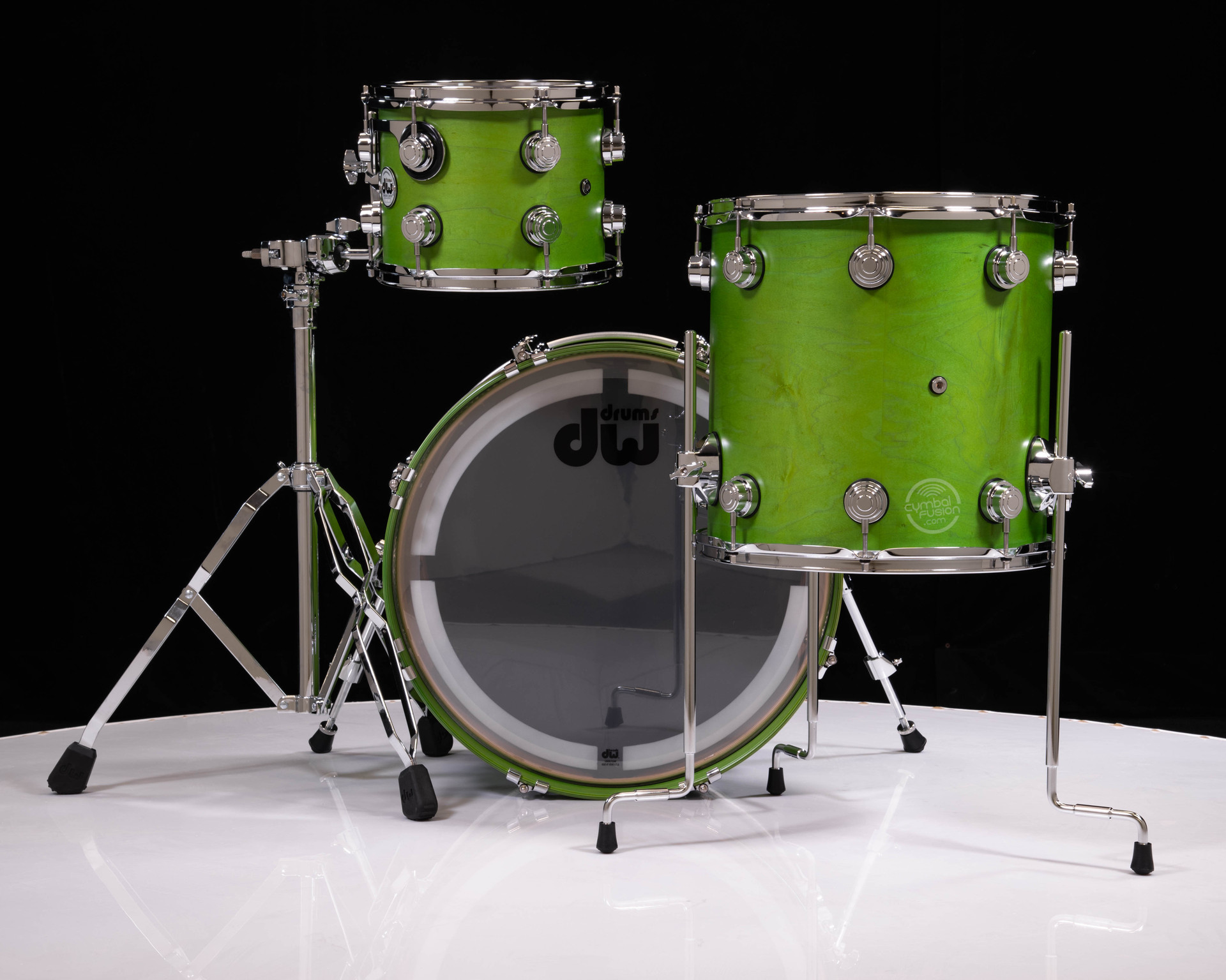 DW Collector's 3pc Maple Kit - Lime Green Satin Oil 10/14/20