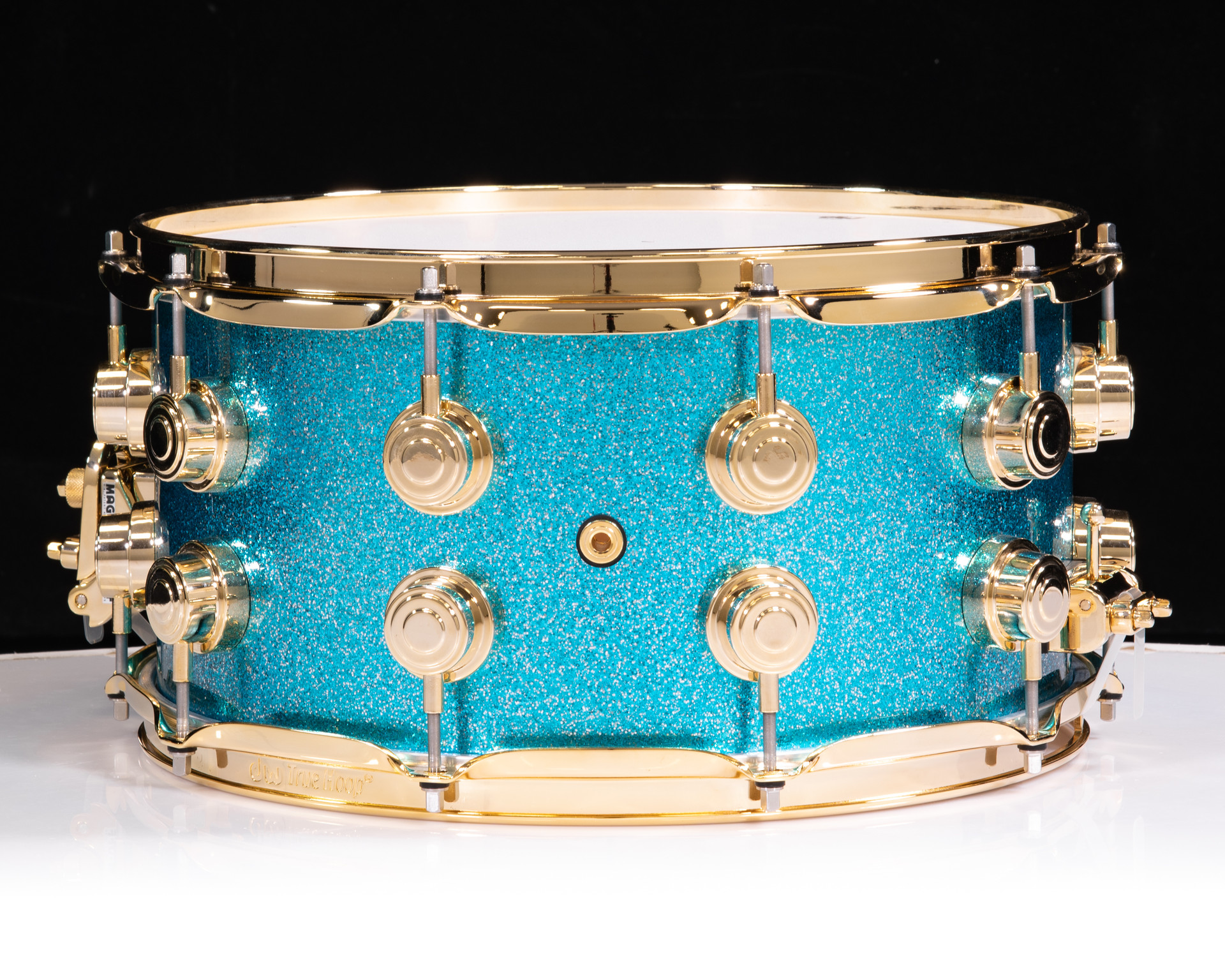 DW Collectors 7x14 SSC Maple Snare Drum - Silver Blue Sparkle