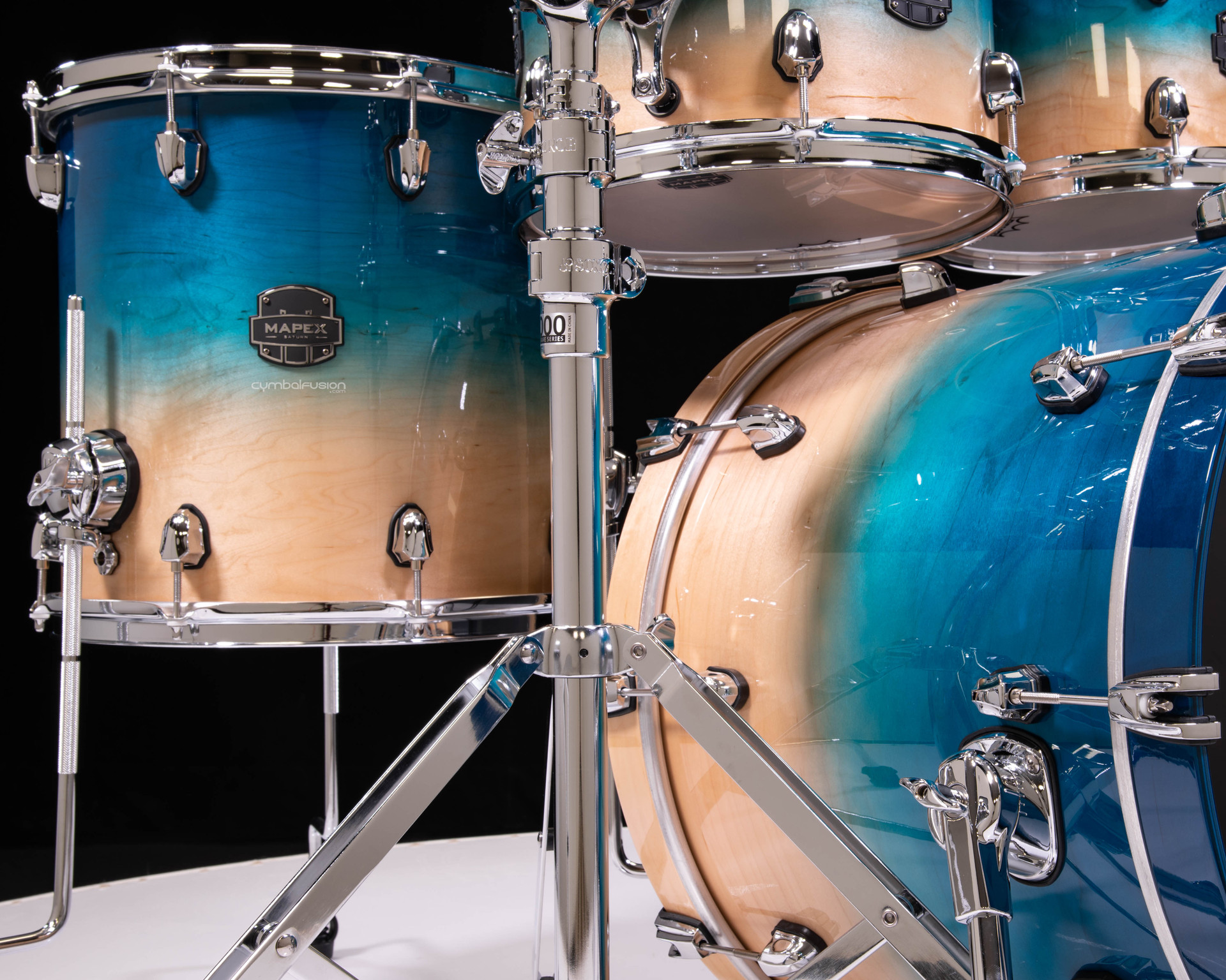 Mapex Saturn 4pc Fusion Shell Pack - Aqua Fade (SR504XUQ )