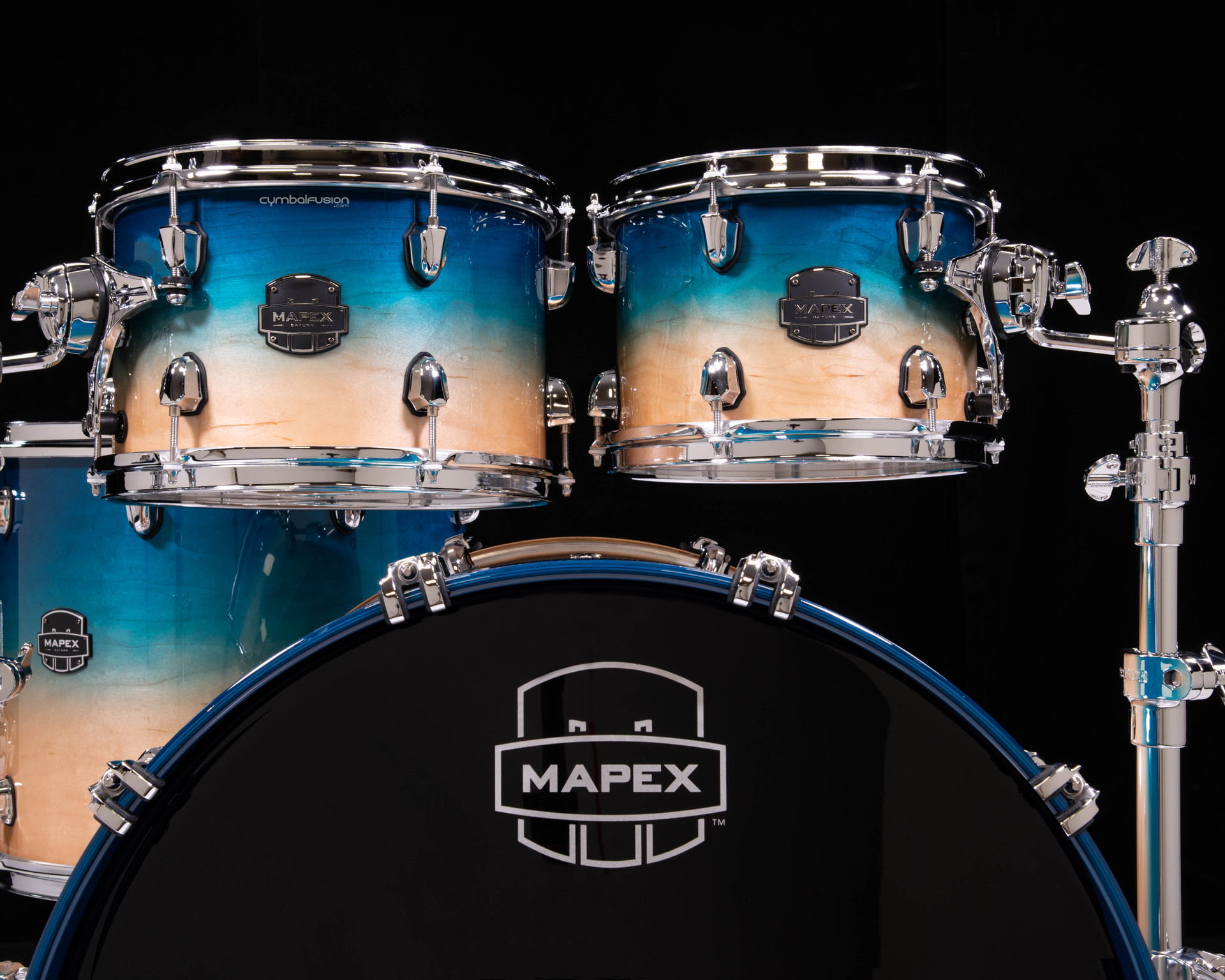 Mapex Saturn 4pc Rock Shell Pack - Aqua Fade (SR529XUUQ )