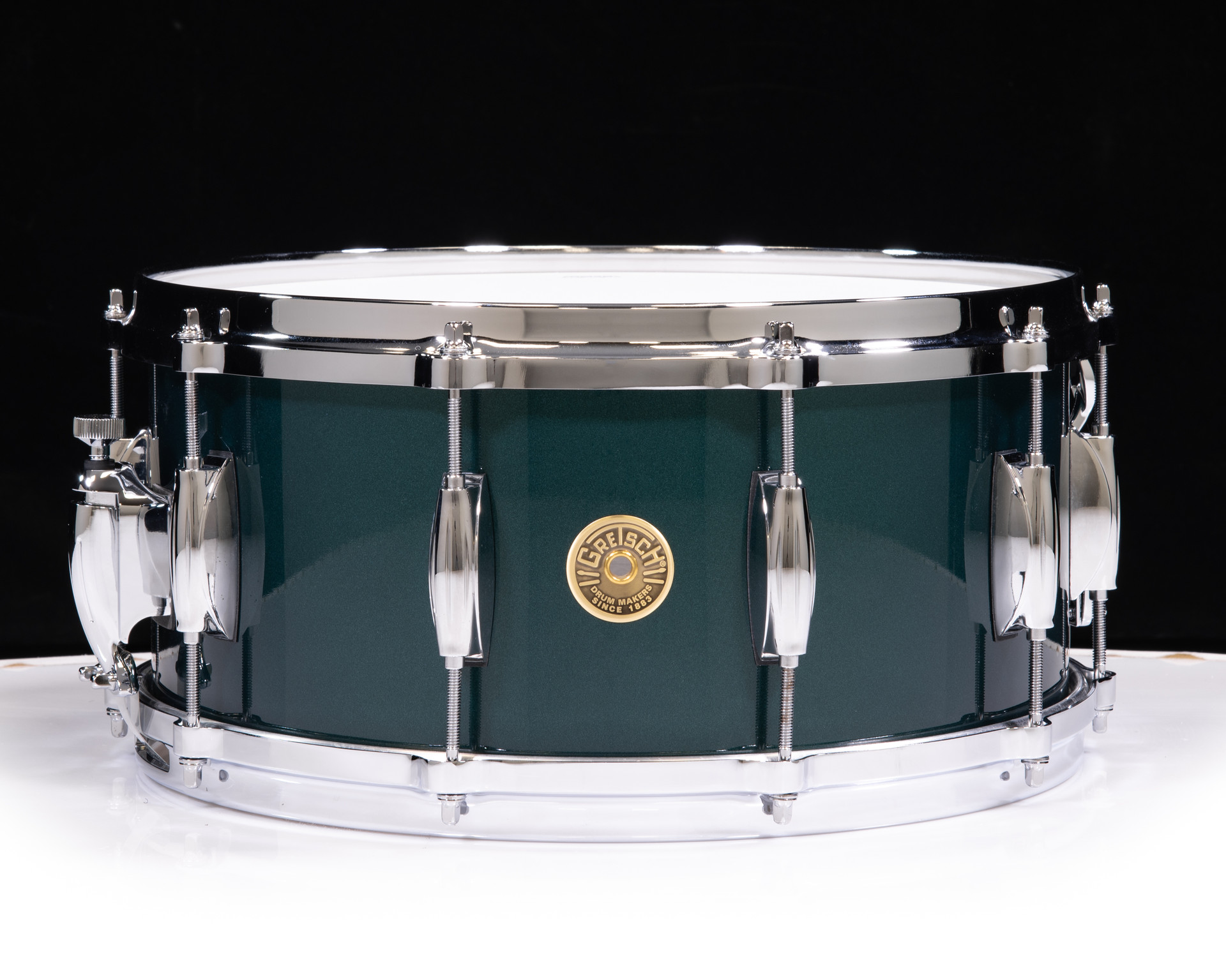 Gretsch USA 6.5x14 Snare - Cadillac Green W/ Lighting Throw