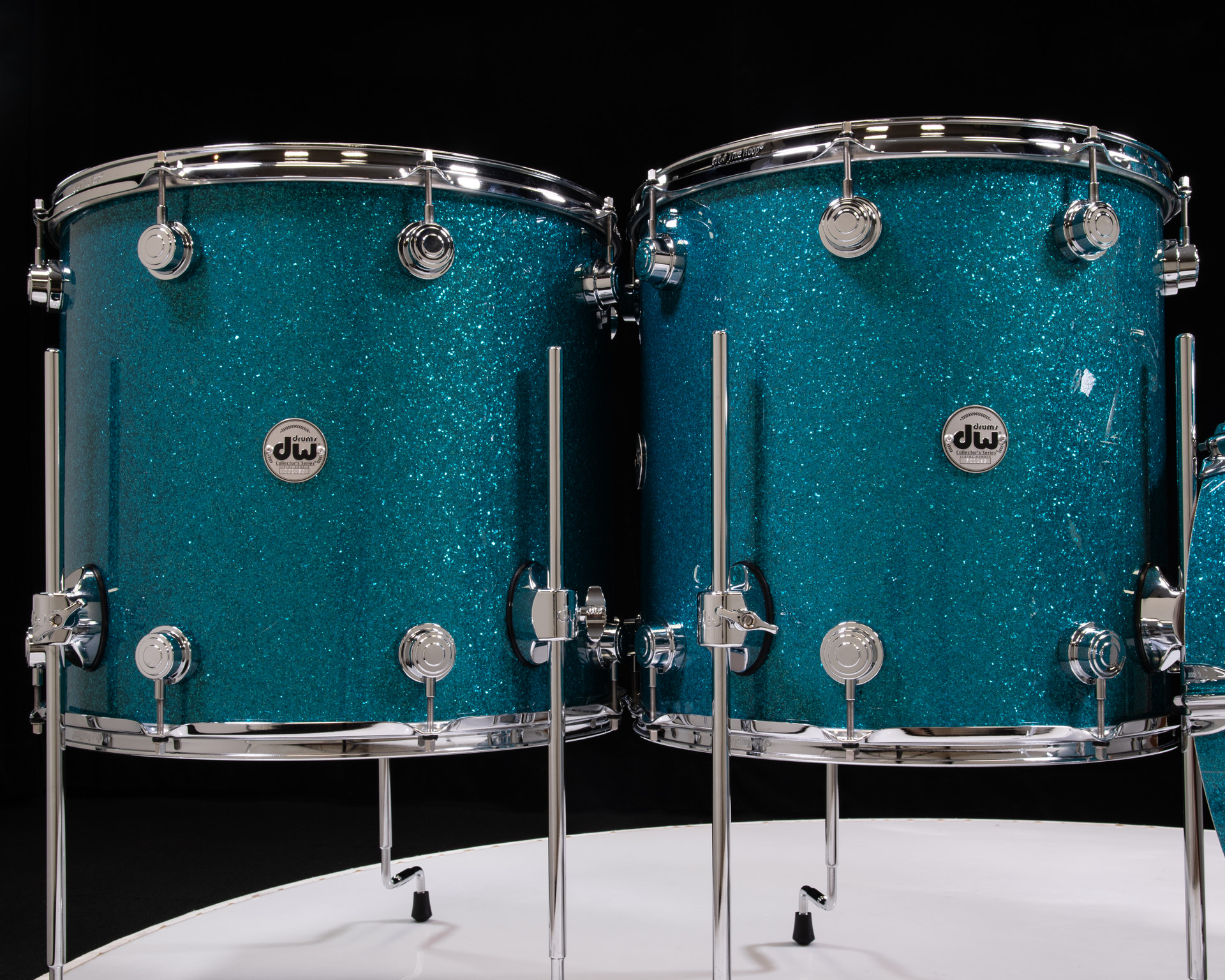 DW Collector's 4pc Maple/Mahogany Kit - Teal Glass (1280031 )
