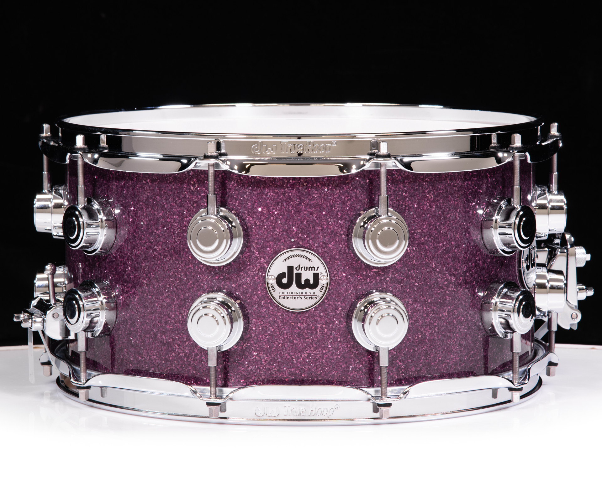 定価29,800円☆メイソンクラス・サテン・レース・ディープパープル DW Collector's Series Pure Maple 10+6 Snare 7x14 - Purple Glass