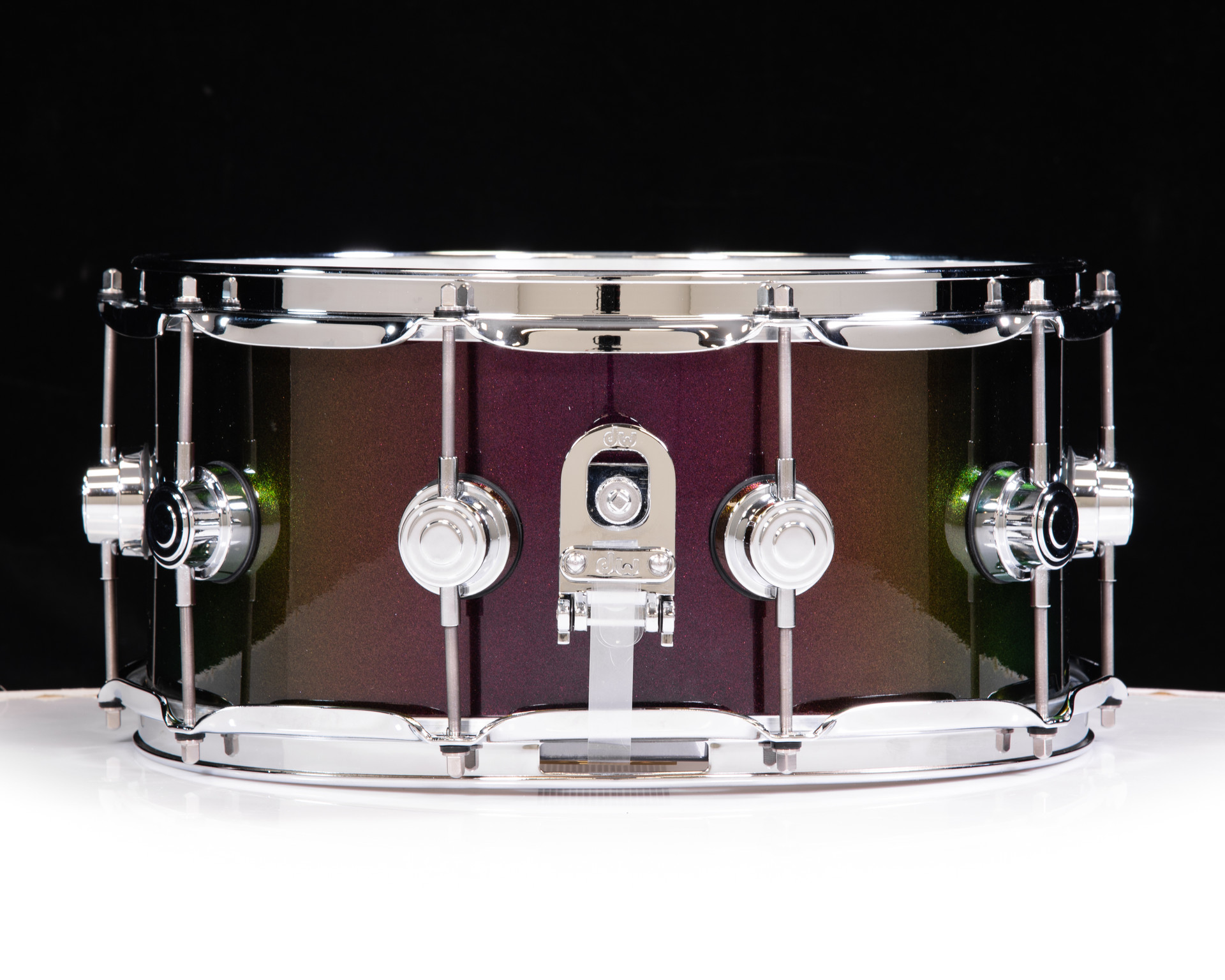 DW Collector's Brass 6.5x14 Snare Drum - Twisted Guava (Custom