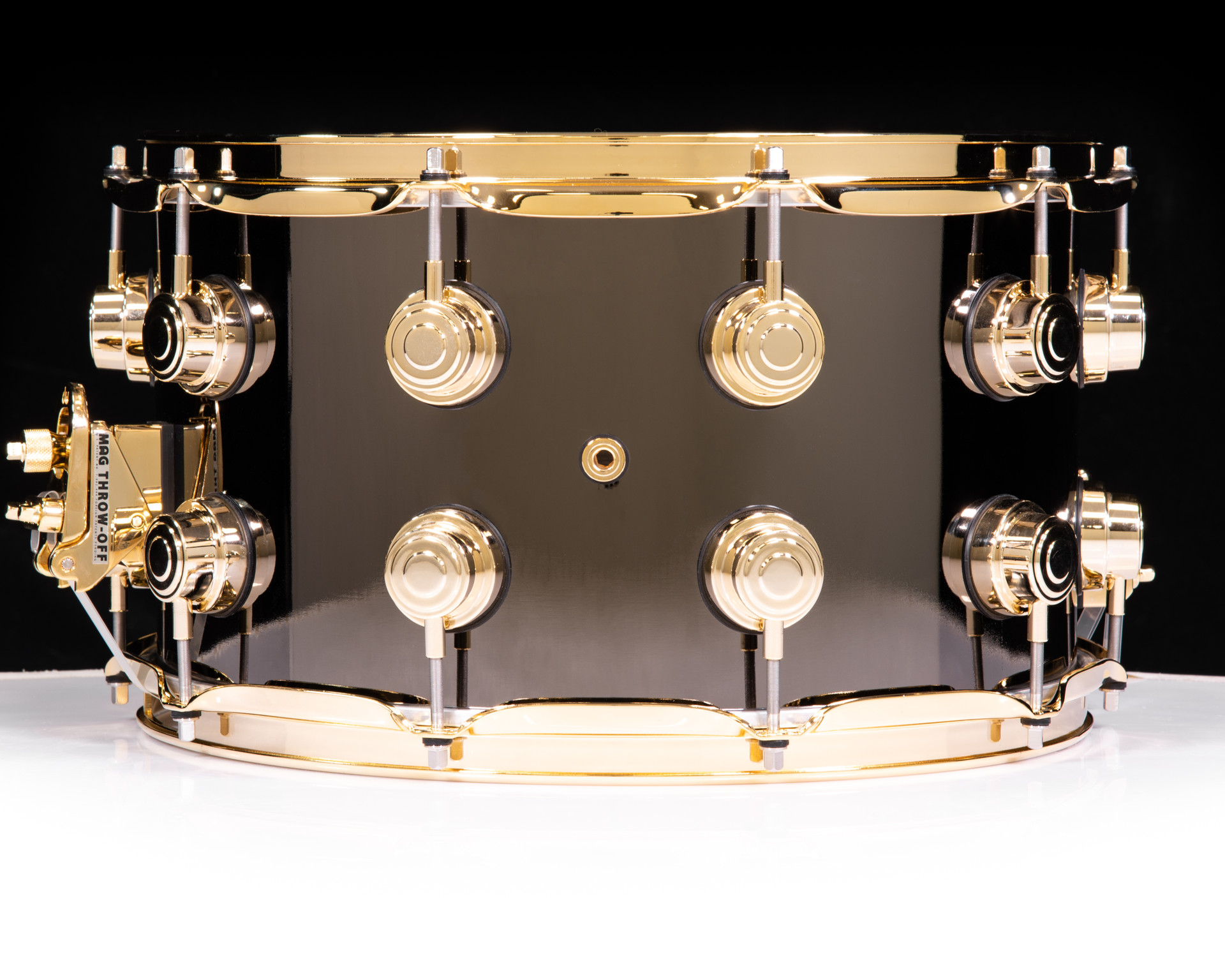 DW Collector's Series 8x14 Black Nickel Over Brass Snare Drum with