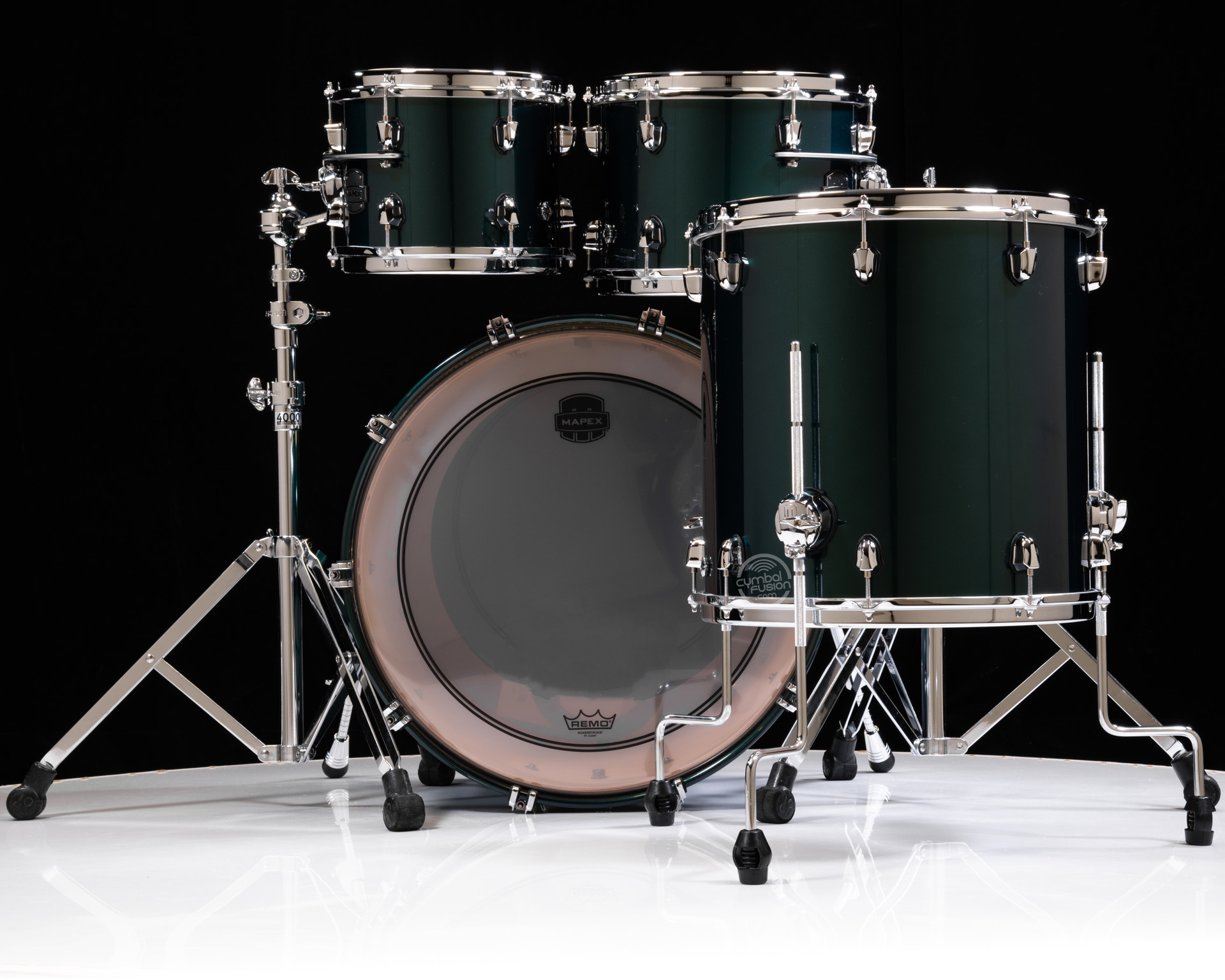 Mapex Saturn Evolution Maple/Walnut 4pc Rock Kit - Brunswick Green