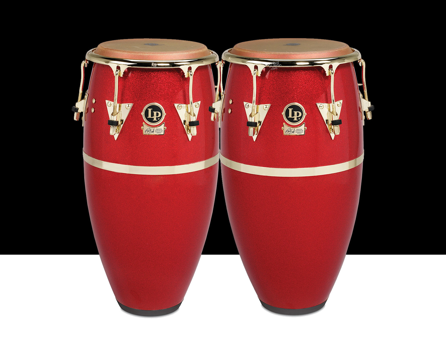 LP Galaxy Fiberglass Fausto Cuevas III Signature Conga/Tumba Set