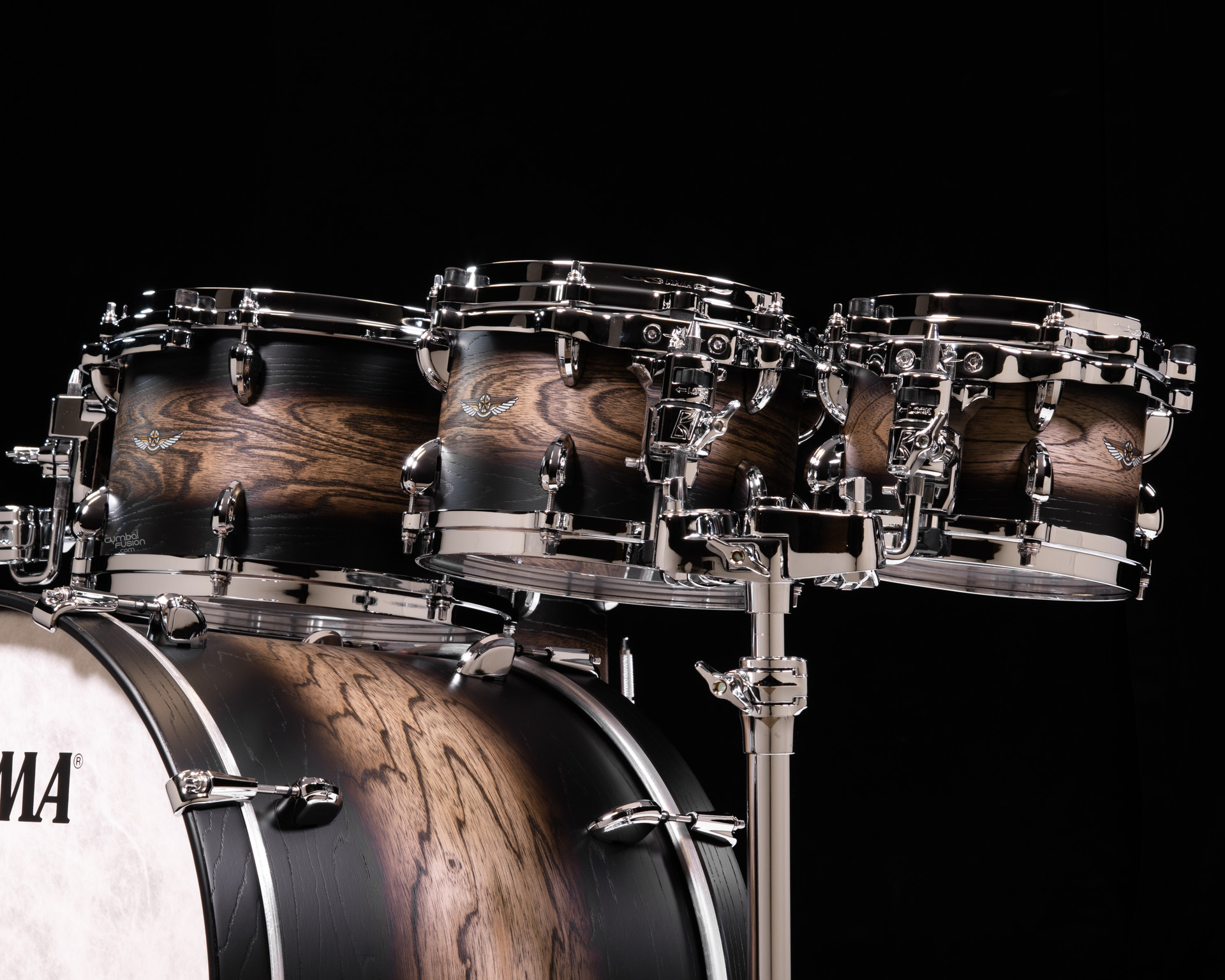 Tama Star Walnut 5pc Satin Black Japanese Sen Burst - CymbalFusion.com
