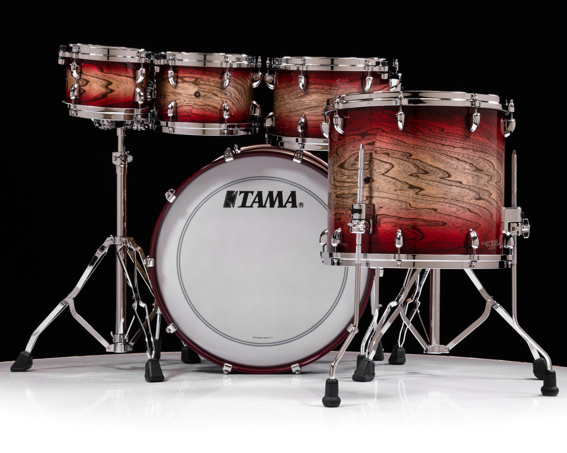 Tama Star Walnut 5pc Garnet Japanese Sen Burst 8/10/12/16/22