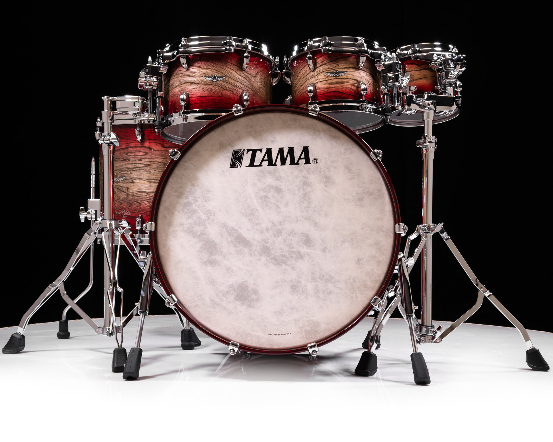 Tama Star Walnut 5pc Garnet Japanese Sen Burst 8/10/12/16/22