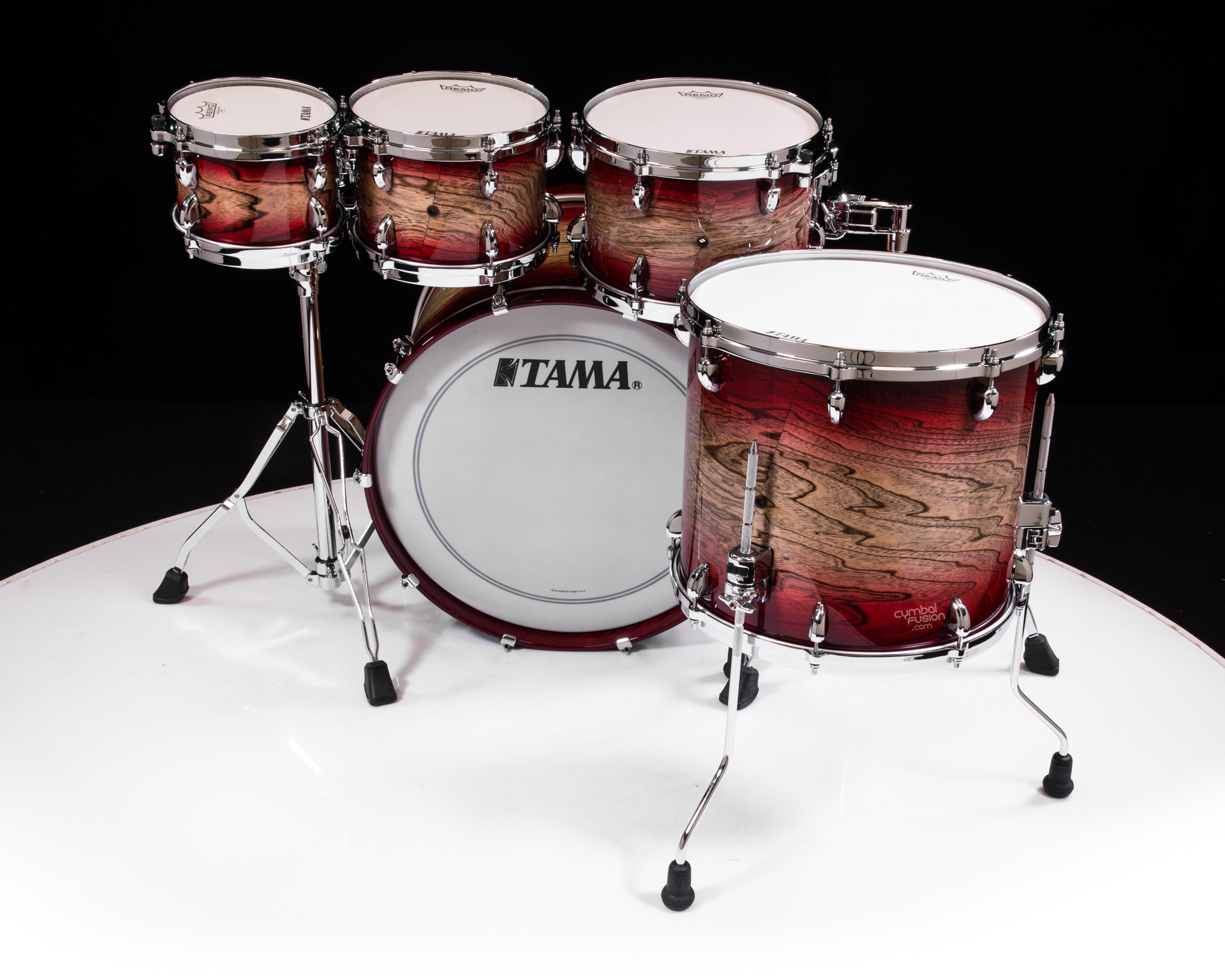 Tama Star Walnut 5pc Garnet Japanese Sen Burst 8/10/12/16/22