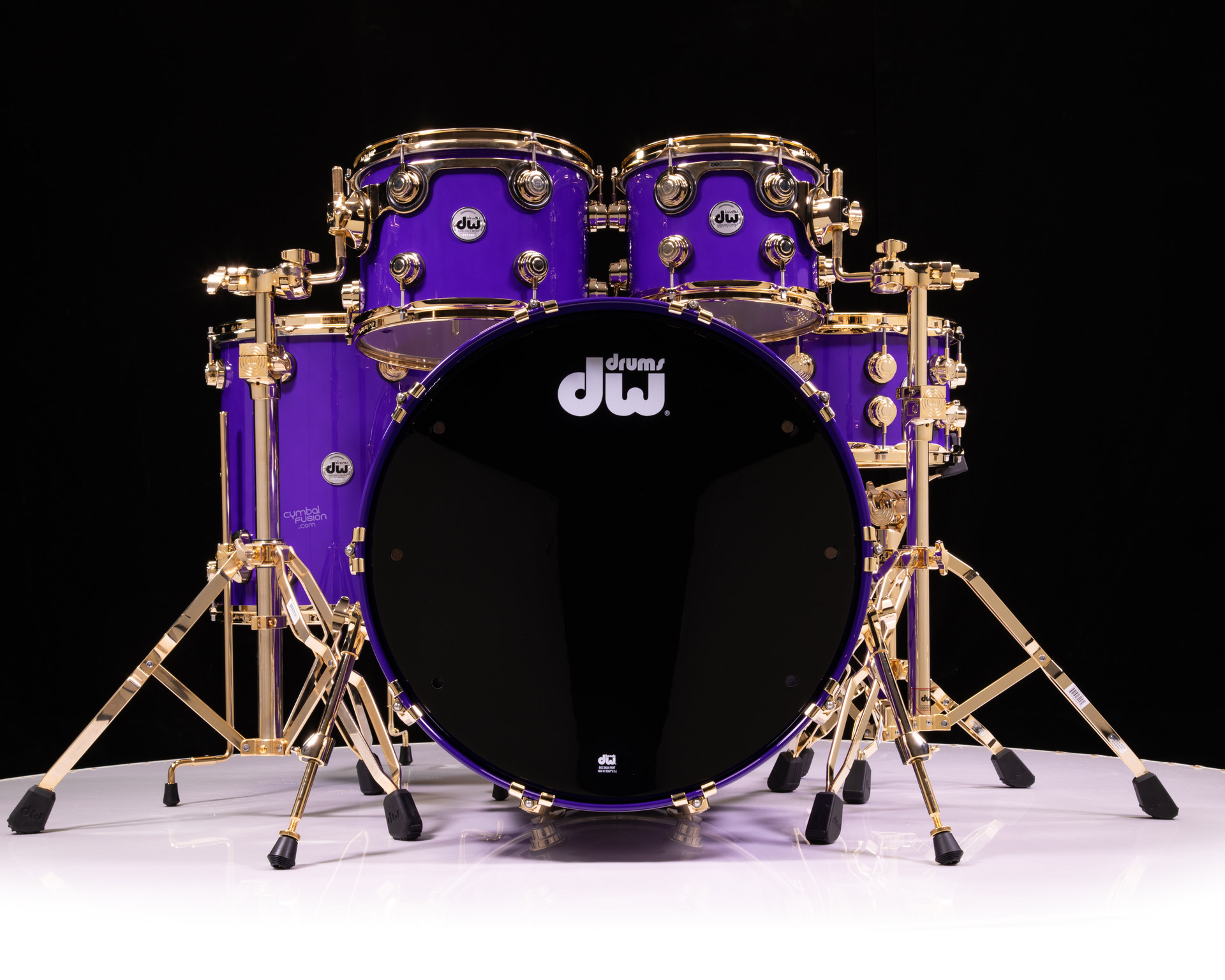 DW Collector's Cherry Mahogany 5pc Kit - Solid Ultraviolet Purple