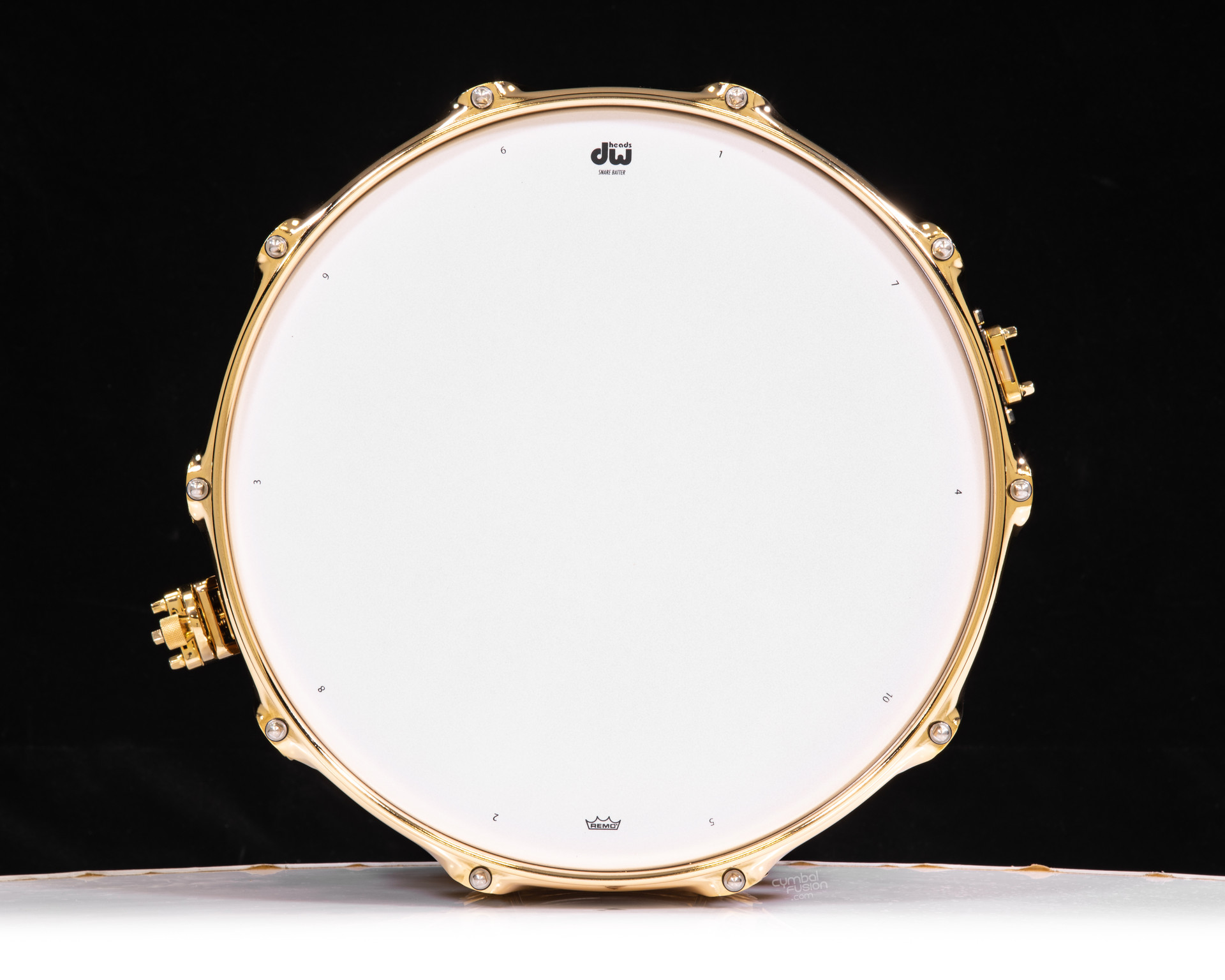 DW Collector's 7x14 Maple Snare - Liquid Copper w/Gold HW