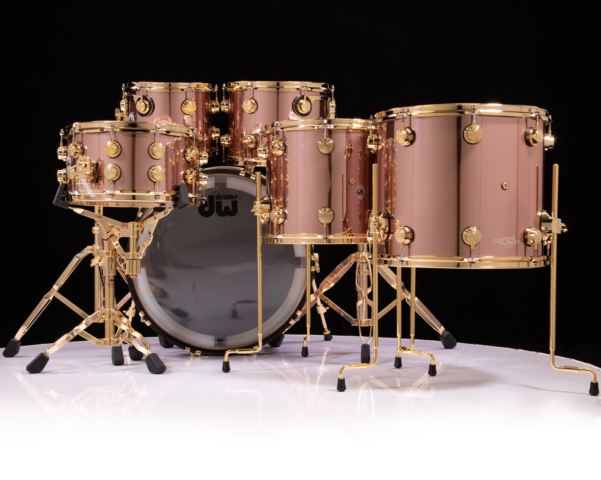 DW Collector's 6pc SSC Maple Kit - Rose Copper w/Gold HW