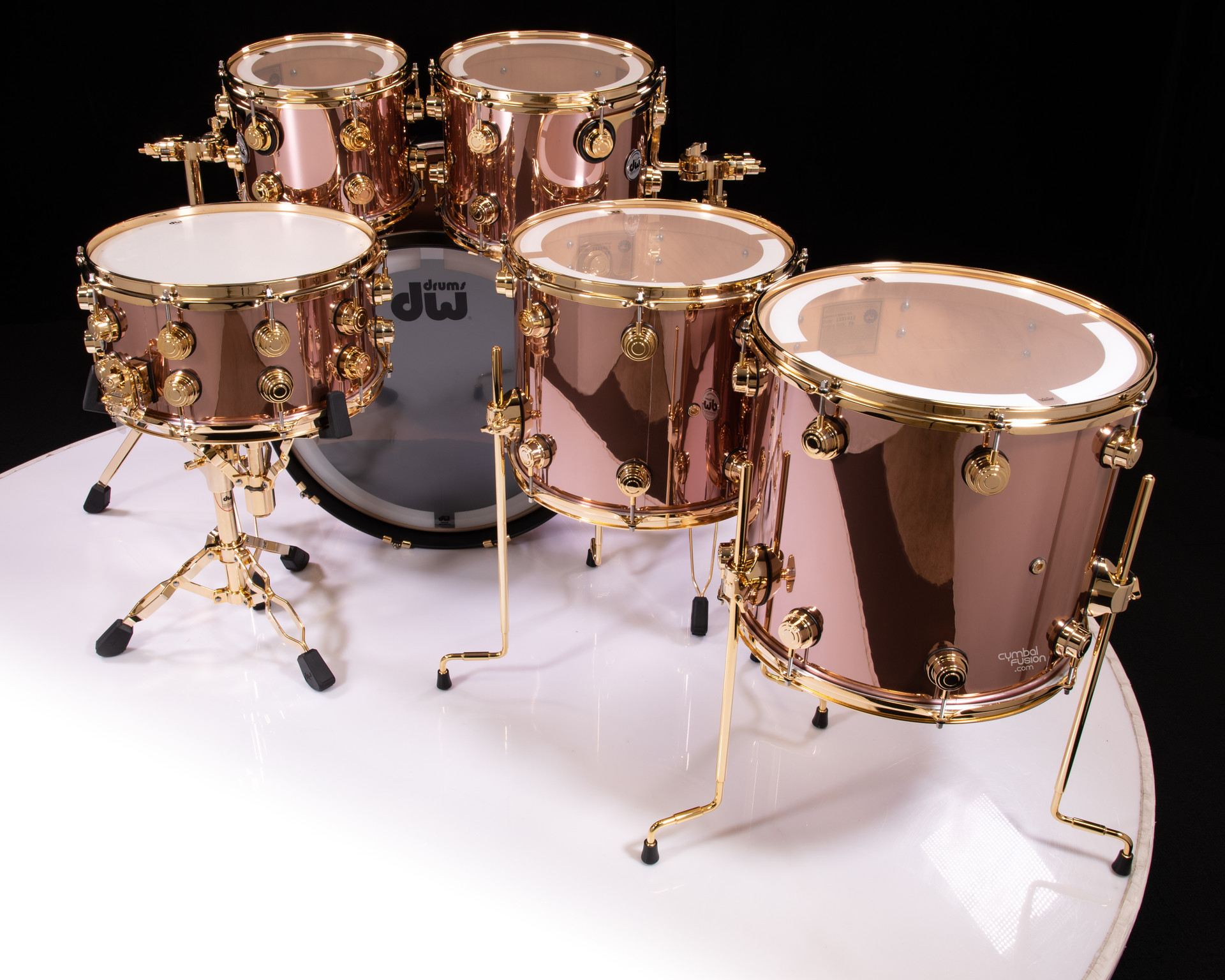 DW Collector's 6pc SSC Maple Kit - Rose Copper w/Gold HW