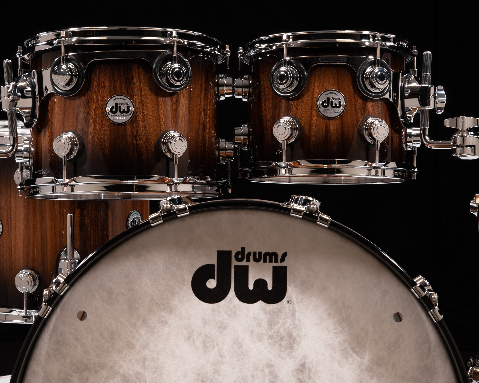 DW Collector's 5pc Maple SSC Kit - Candy Black Burst over Monkey