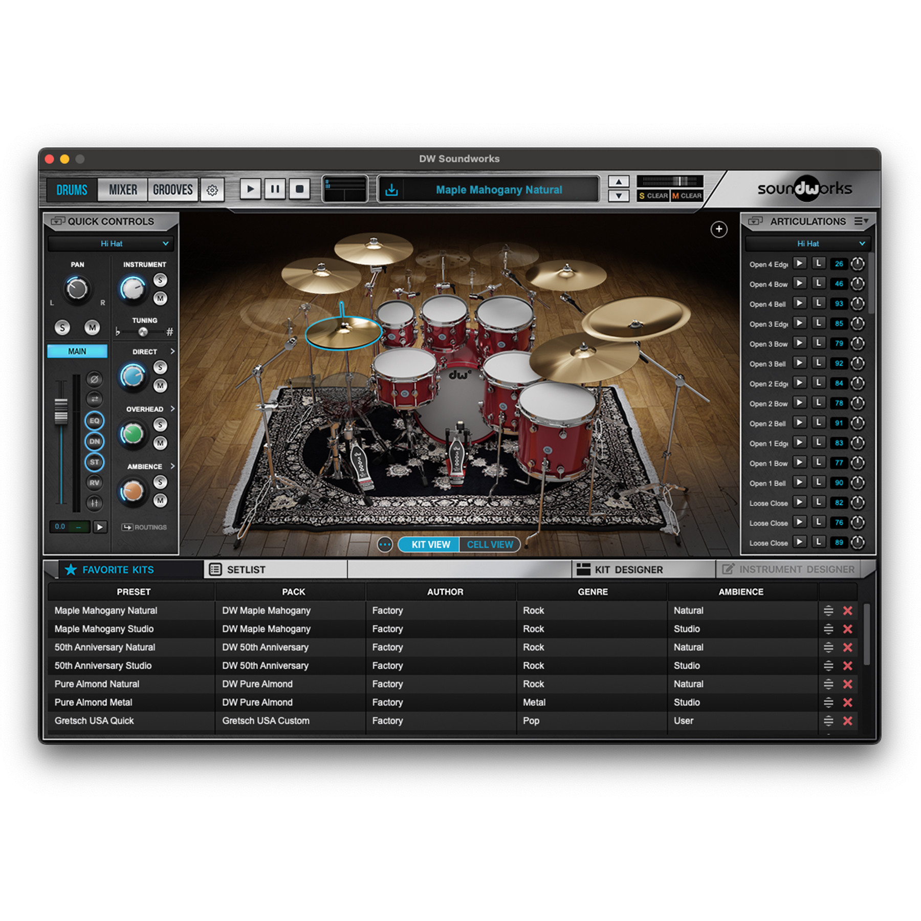 DWE ダンスセット DWe 4-Piece Drum Kit Bundle - Black Cherry Metallic - CymbalFusion.com