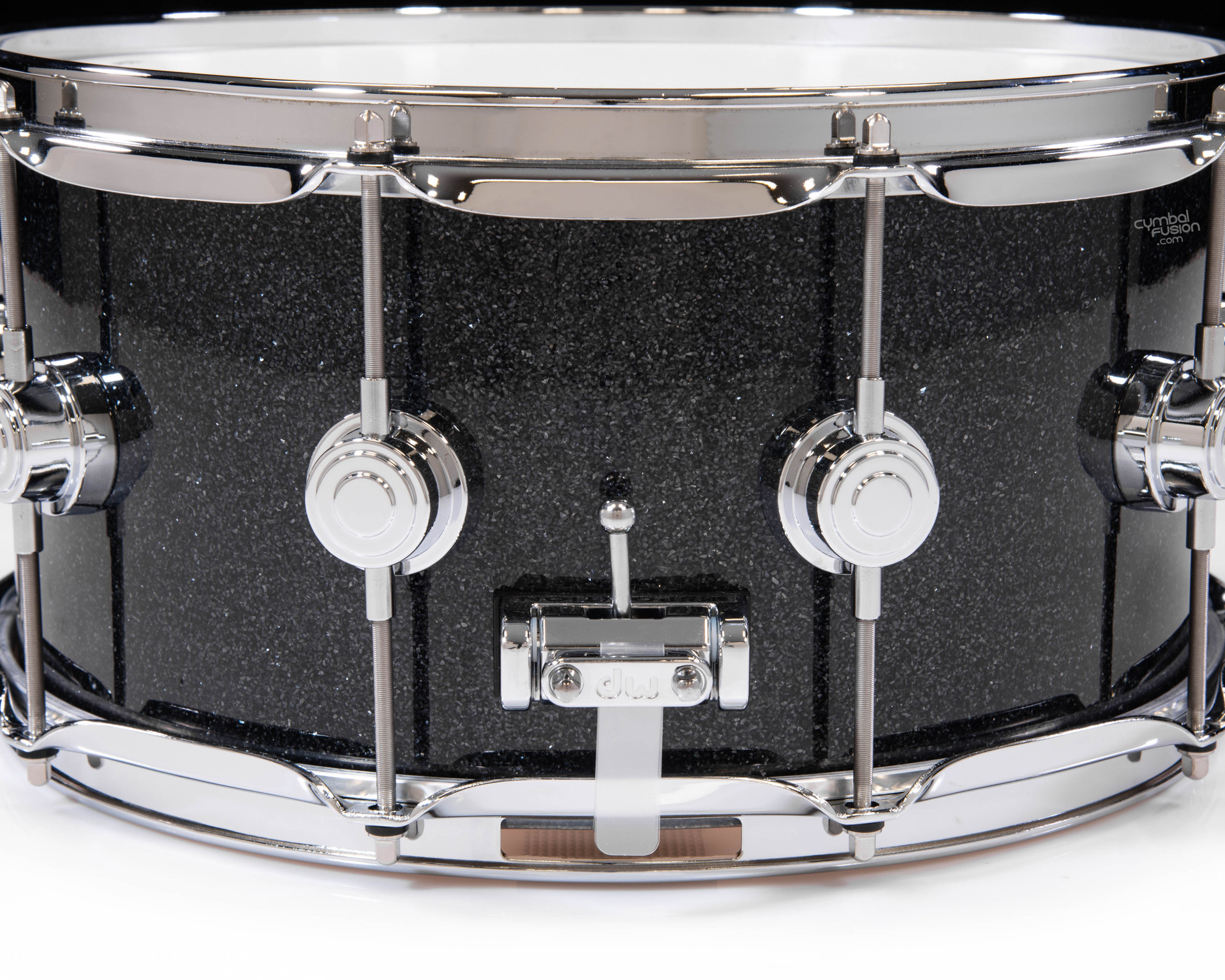DW Collector's 6.5x14 SSC Maple Snare - Black Ice w/Chrome HW