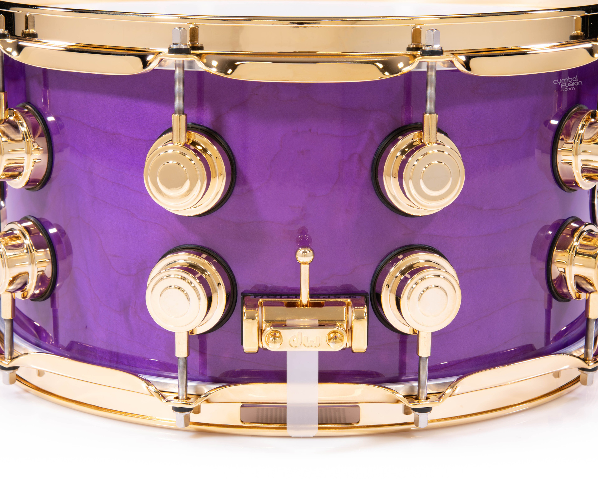 DW Collector's 7x14 SSC Maple Snare - Ultraviolet Purple w/Gold HW