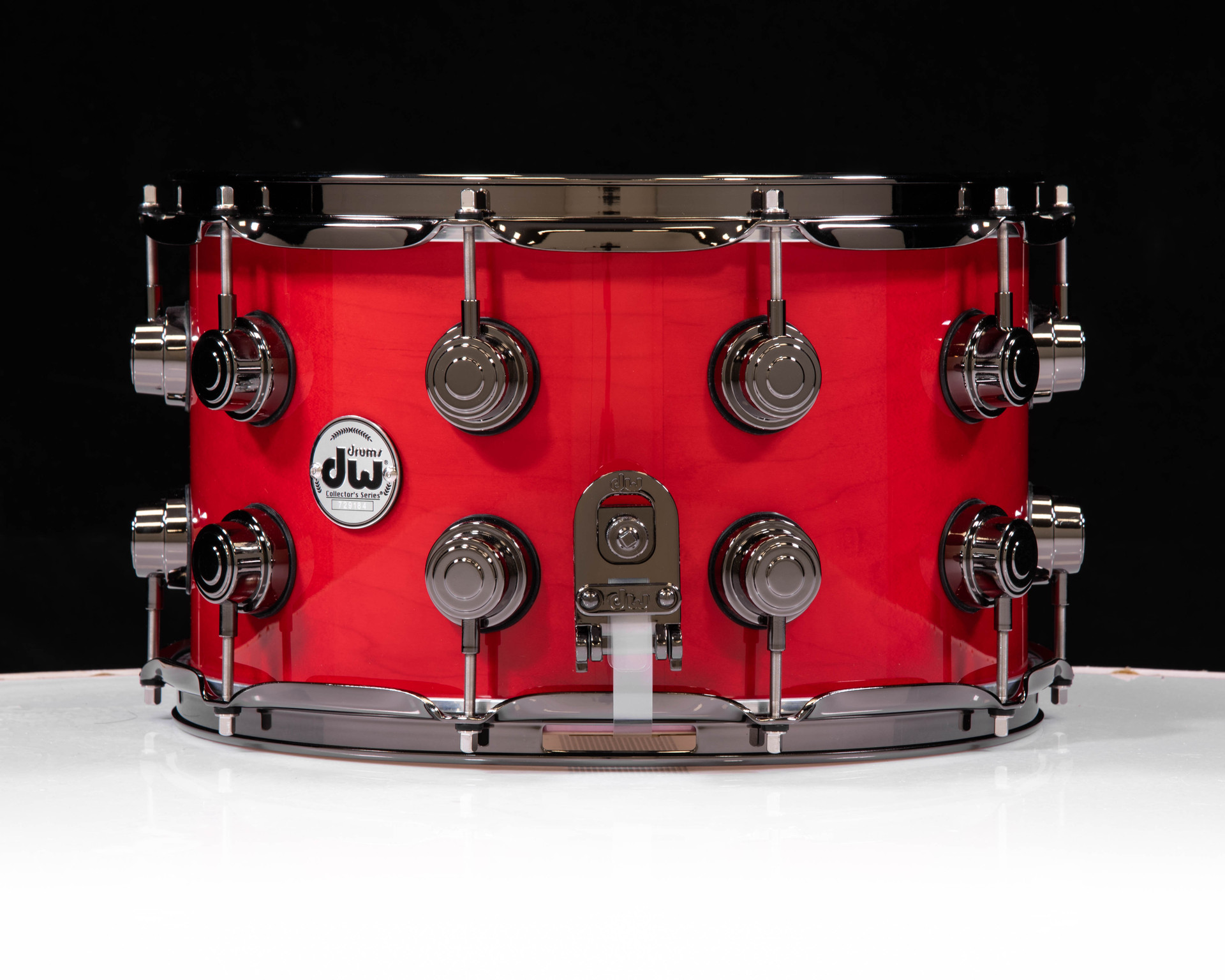 DW Collector's 8x14 SSC Maple Snare - Candy Apple Red w/Black