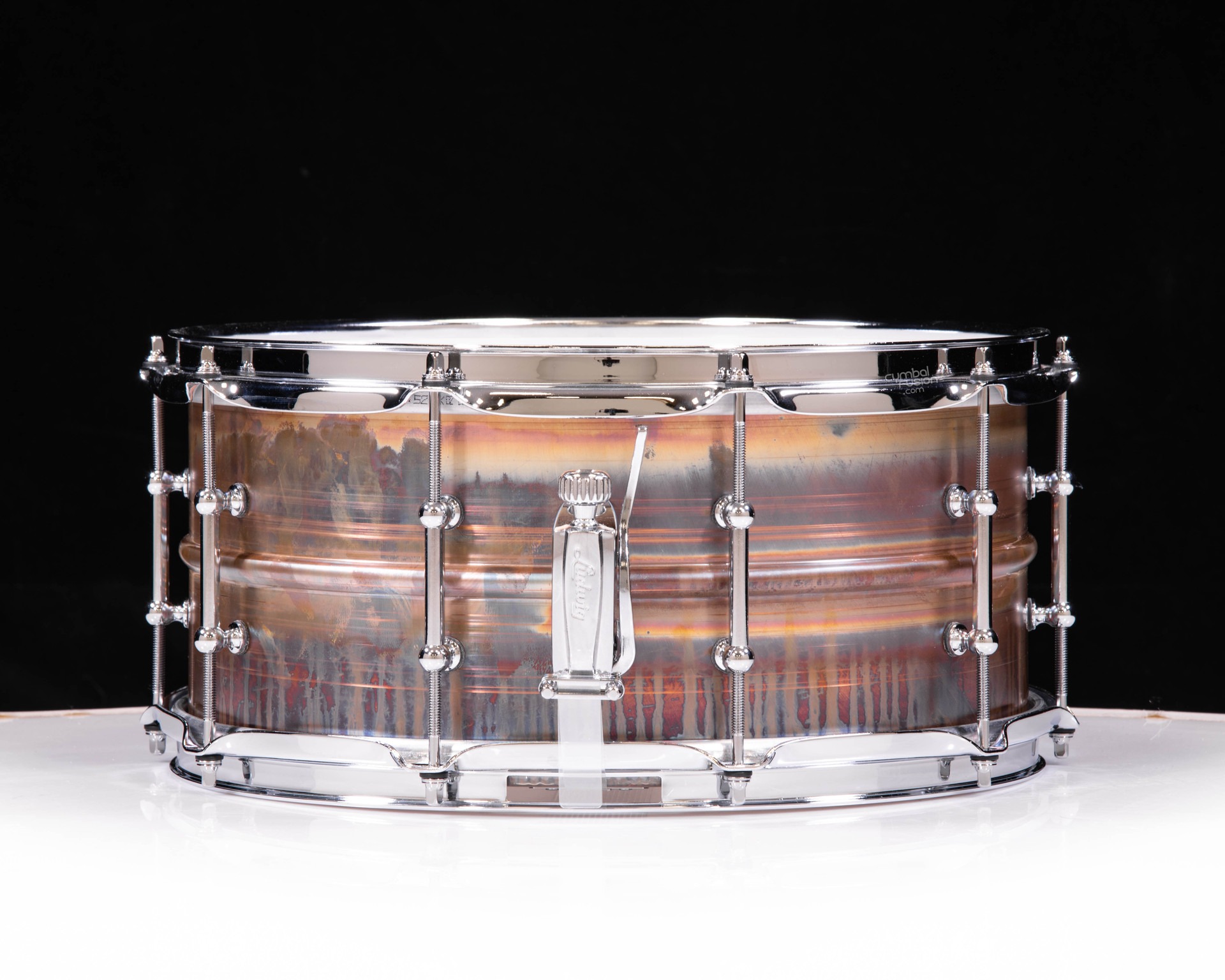 Ludwig LB552RT 6.5 x14 Raw Bronze Phonic Snare Drum w/ Tube Lugs
