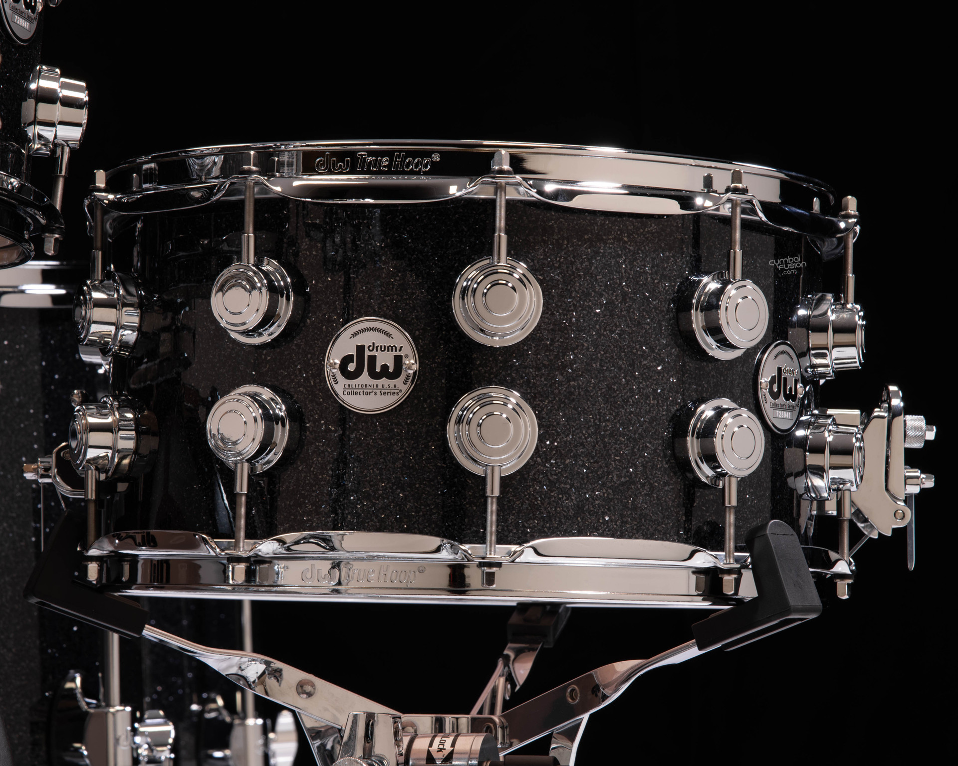 DW Collector's 6pc SSC Maple Kit - Black Ice w/Chrome 24