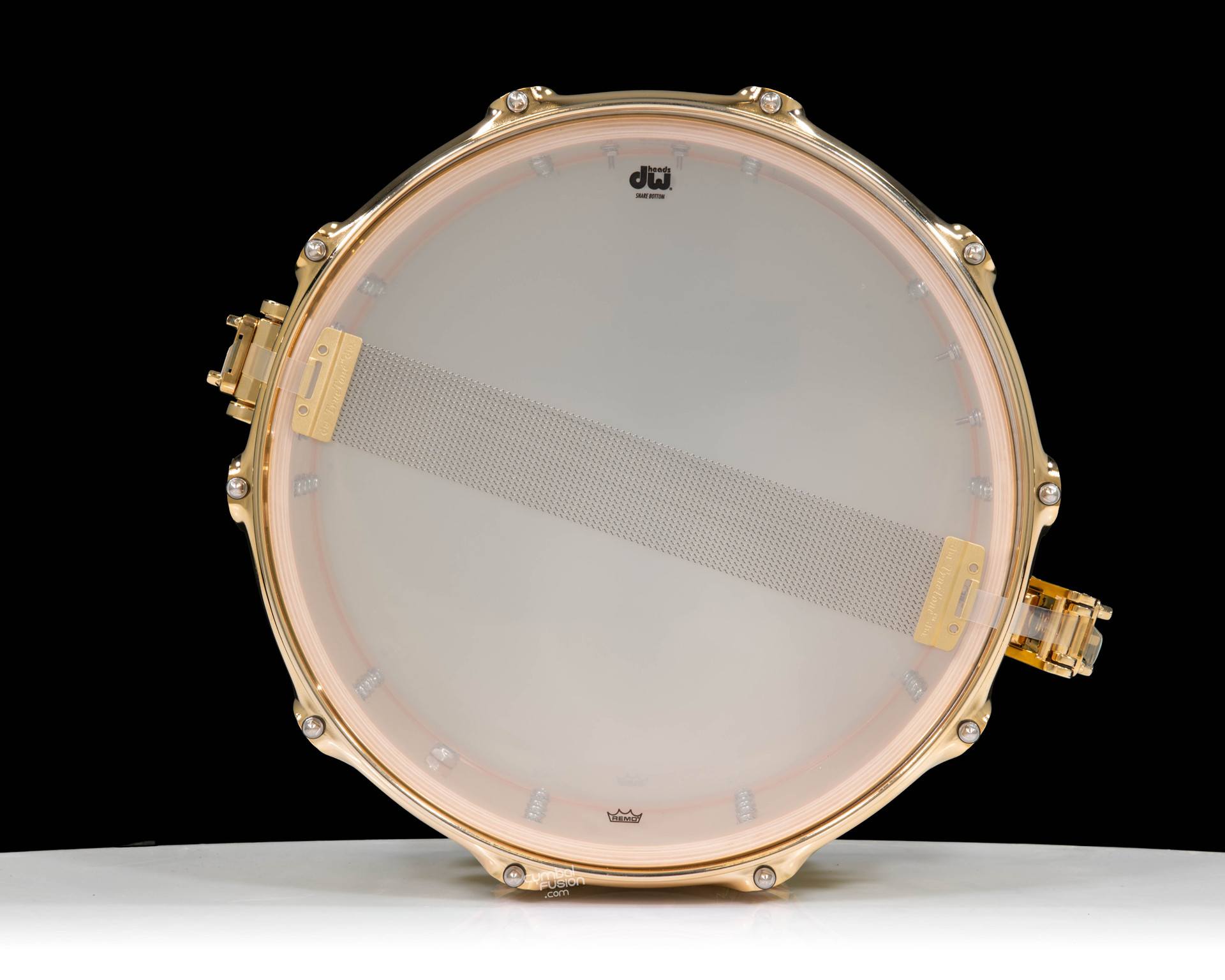 DW Collector's 7x14 SSC Maple - Aztec Gold over White Pearl w/Gold
