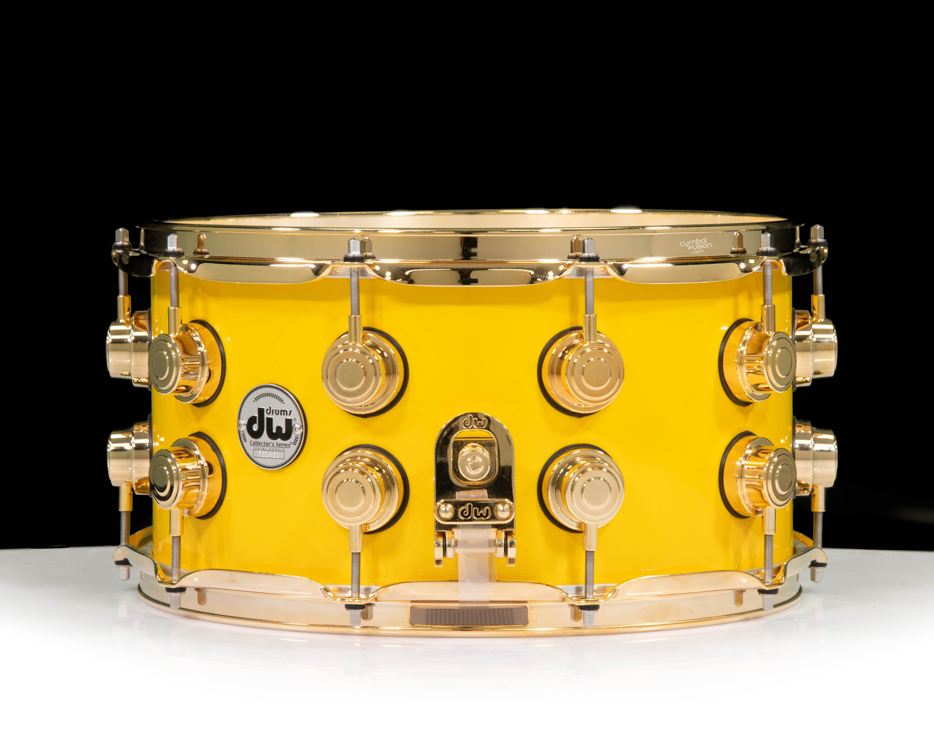 DW Collector's 7x14 SSC Maple - Aztec Gold over White Pearl w/Gold