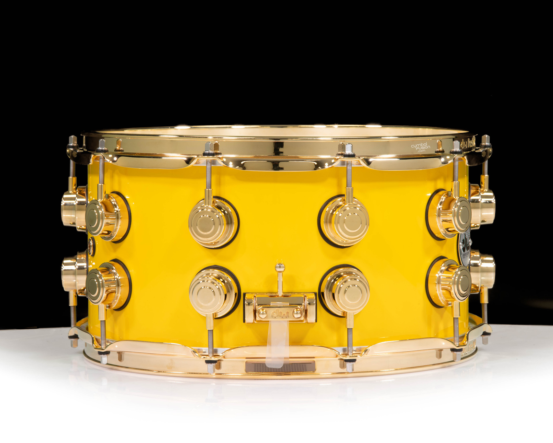 DW Collector's 7x14 SSC Maple - Aztec Gold over White Pearl w/Gold