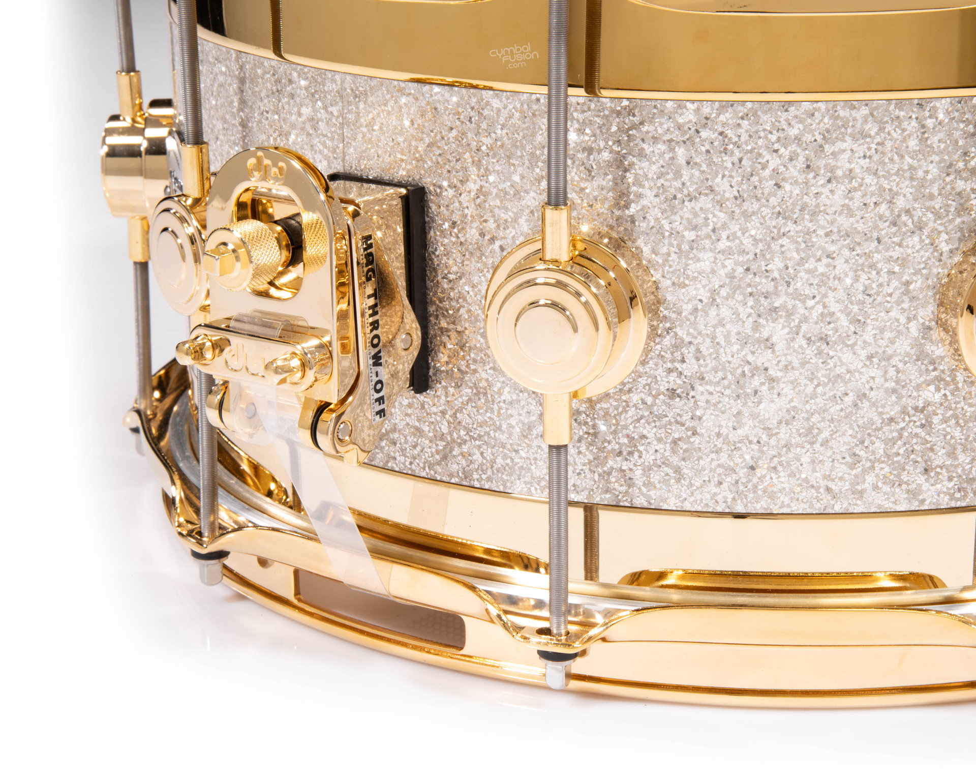【中古】 Douglas Firs / Shimmer ＆ Glow 輸入盤 DW Collector's 7x14 SSC Maple Edge Snare - Broken Glass w/Gold HW