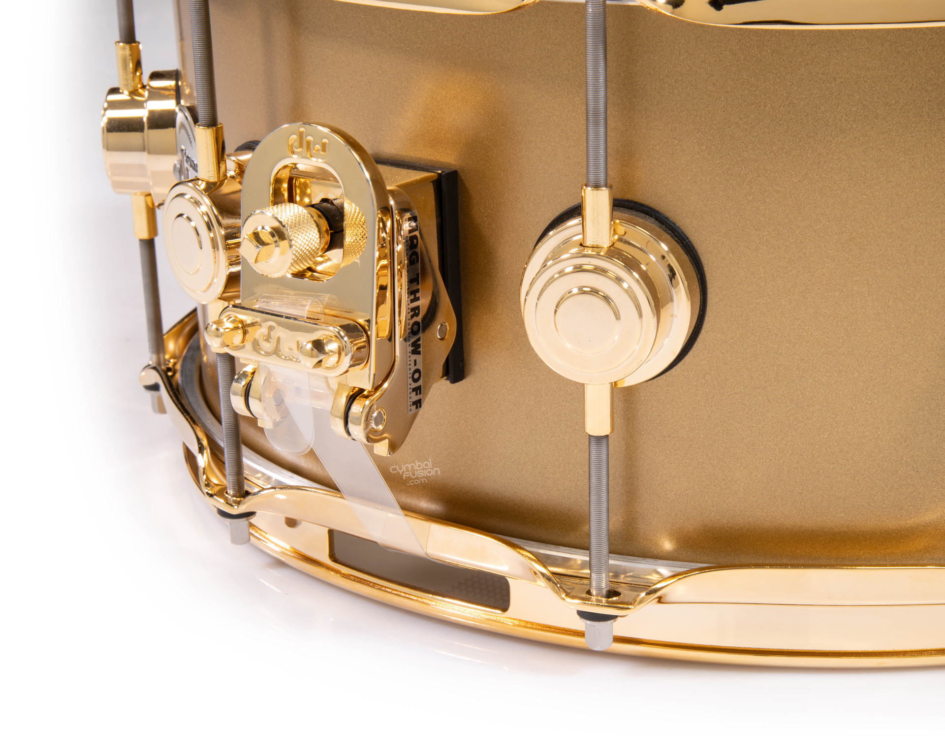 DW Collector's 6.5x14 Brass Snare Drum w/Gold - Sun Gold