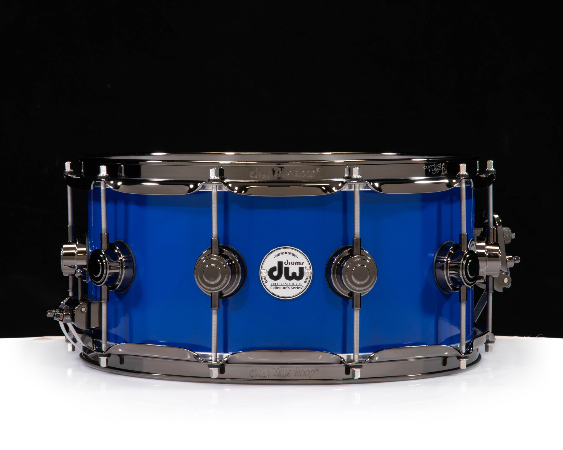 DW Collector's 6.5x14 Brass Snare Drum w/Black Nickel - Yama Blue