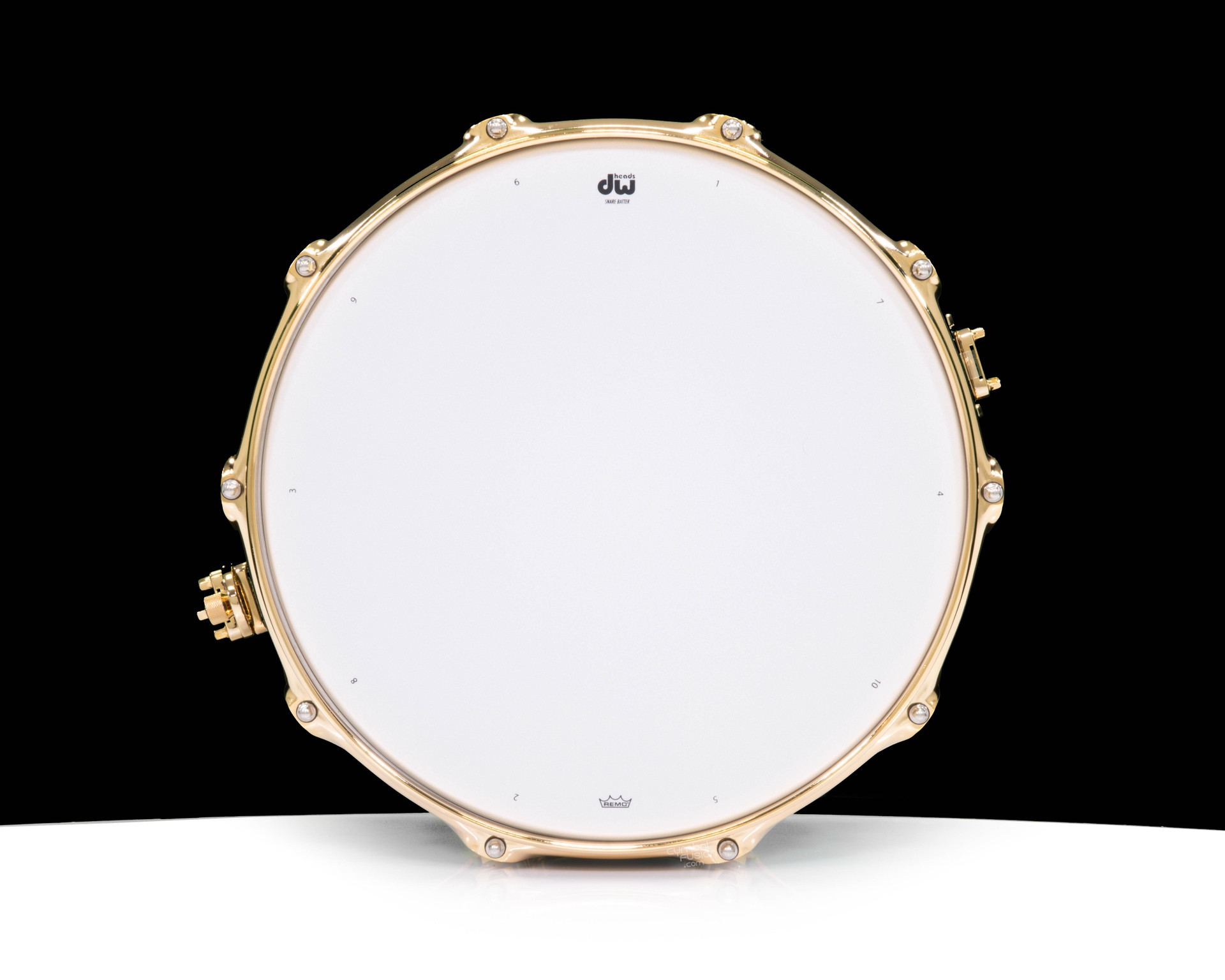 DW Collector's Series 8x14 Maple Snare Regal Blue Satin Oil w/Gold
