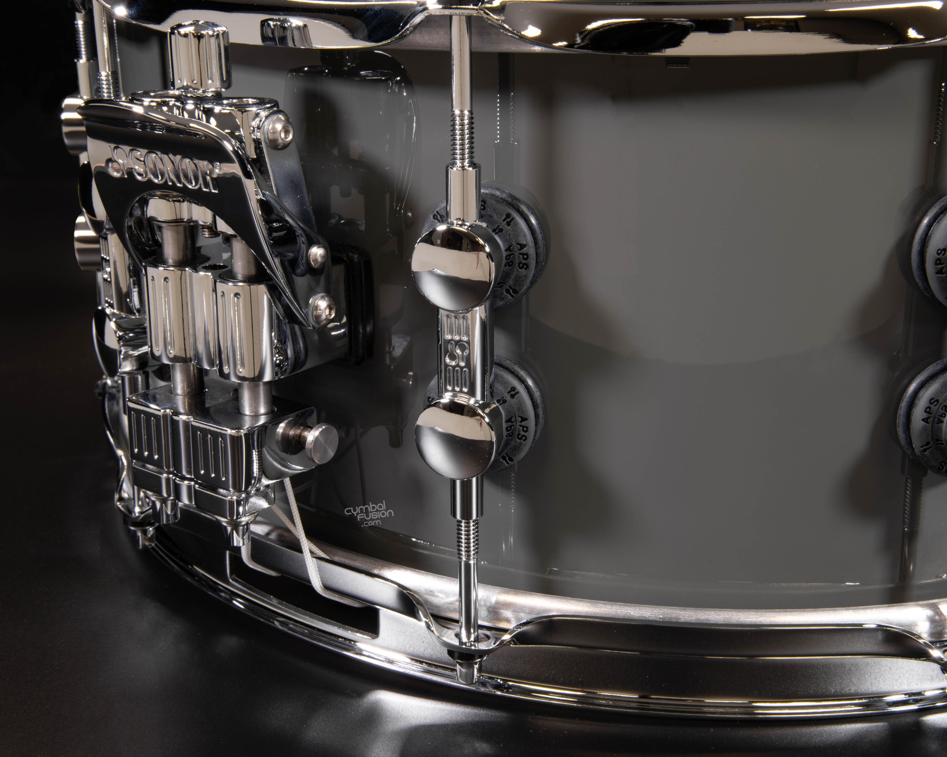 Sonor SQ2 14x6.5 Medium Birch Snare Drum - Traffic Grey/Black